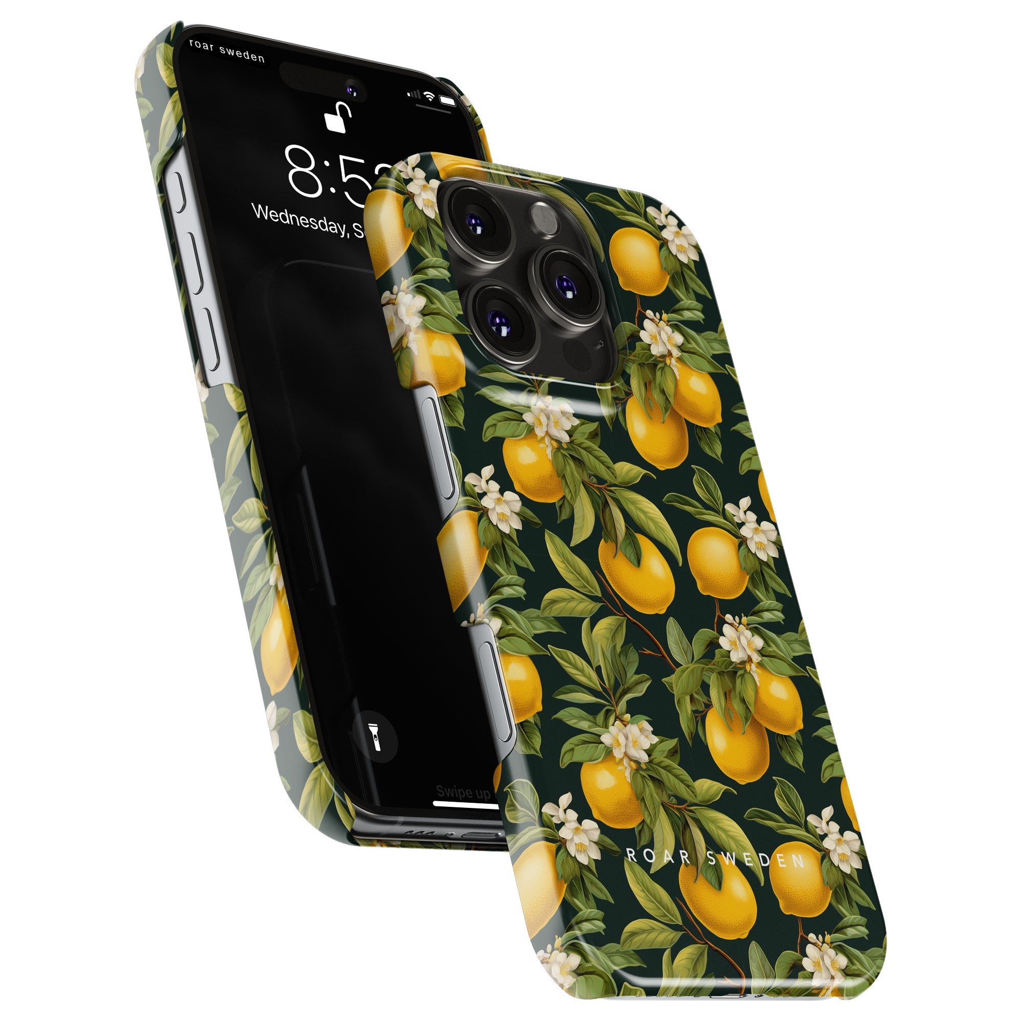 Slim mobilskal – Flowery Lemon
