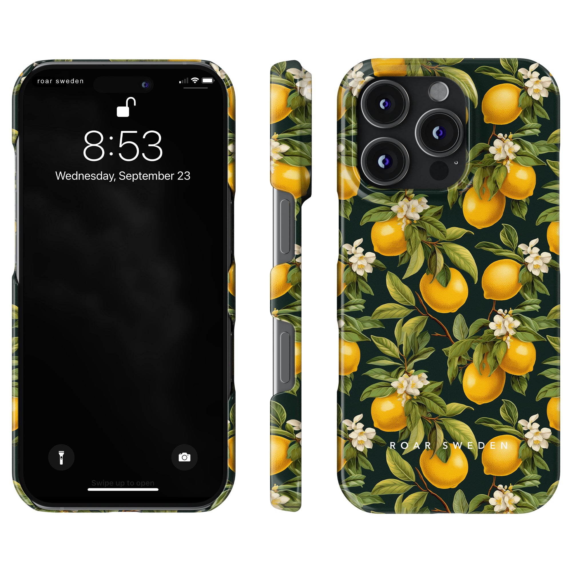 Slim mobilskal – Flowery Lemon