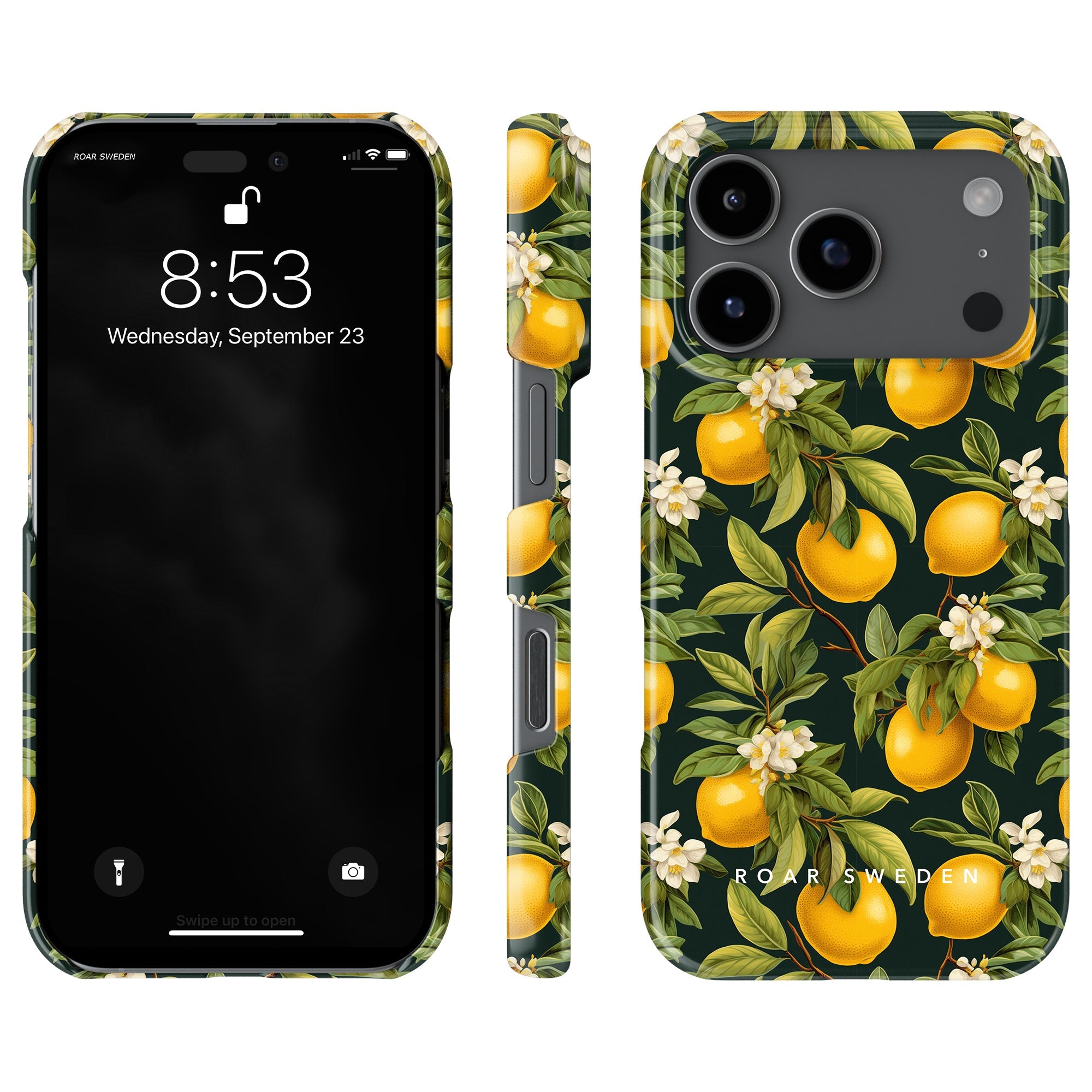 Slim mobilskal – Flowery Lemon