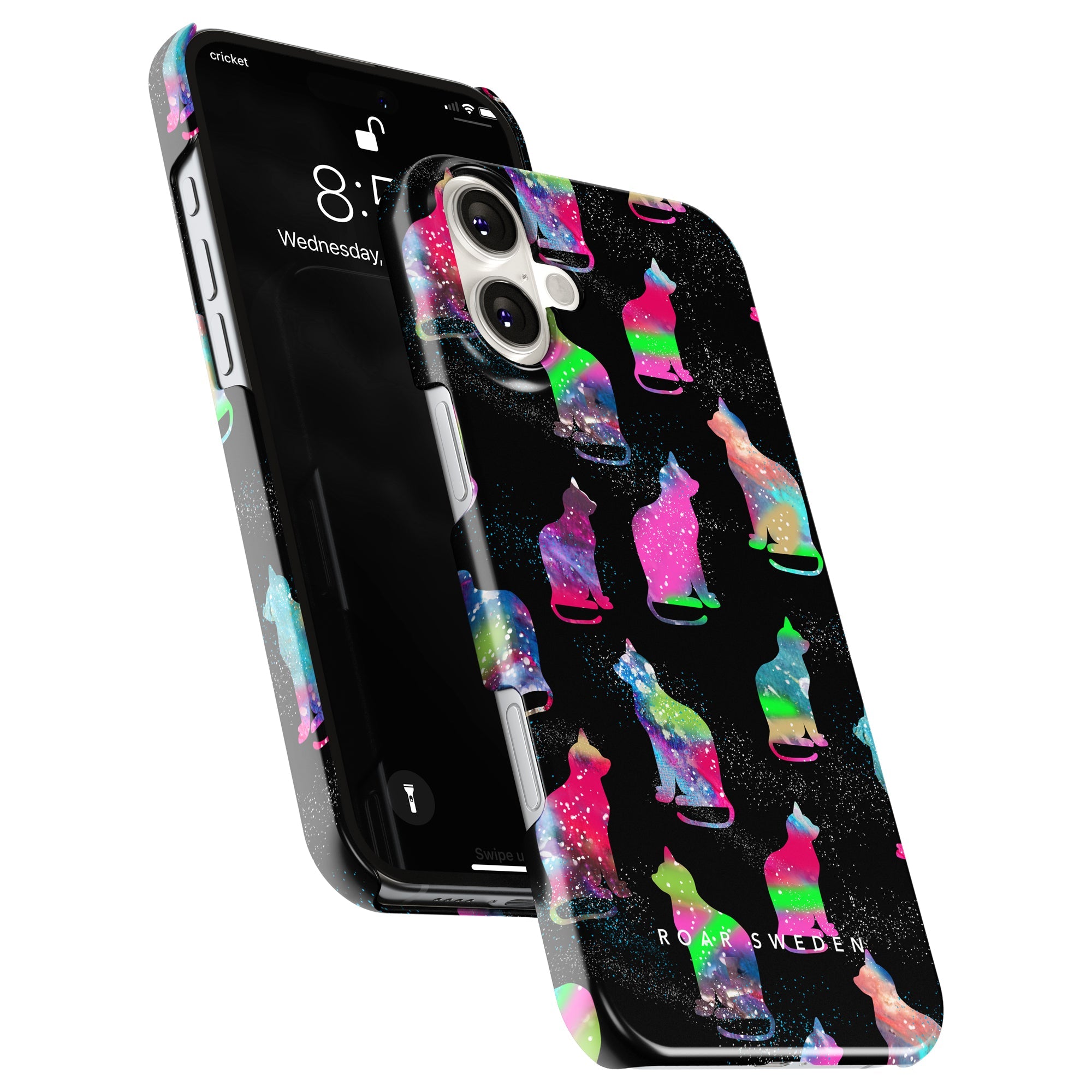 Slim mobilskal – Galaxy Cat