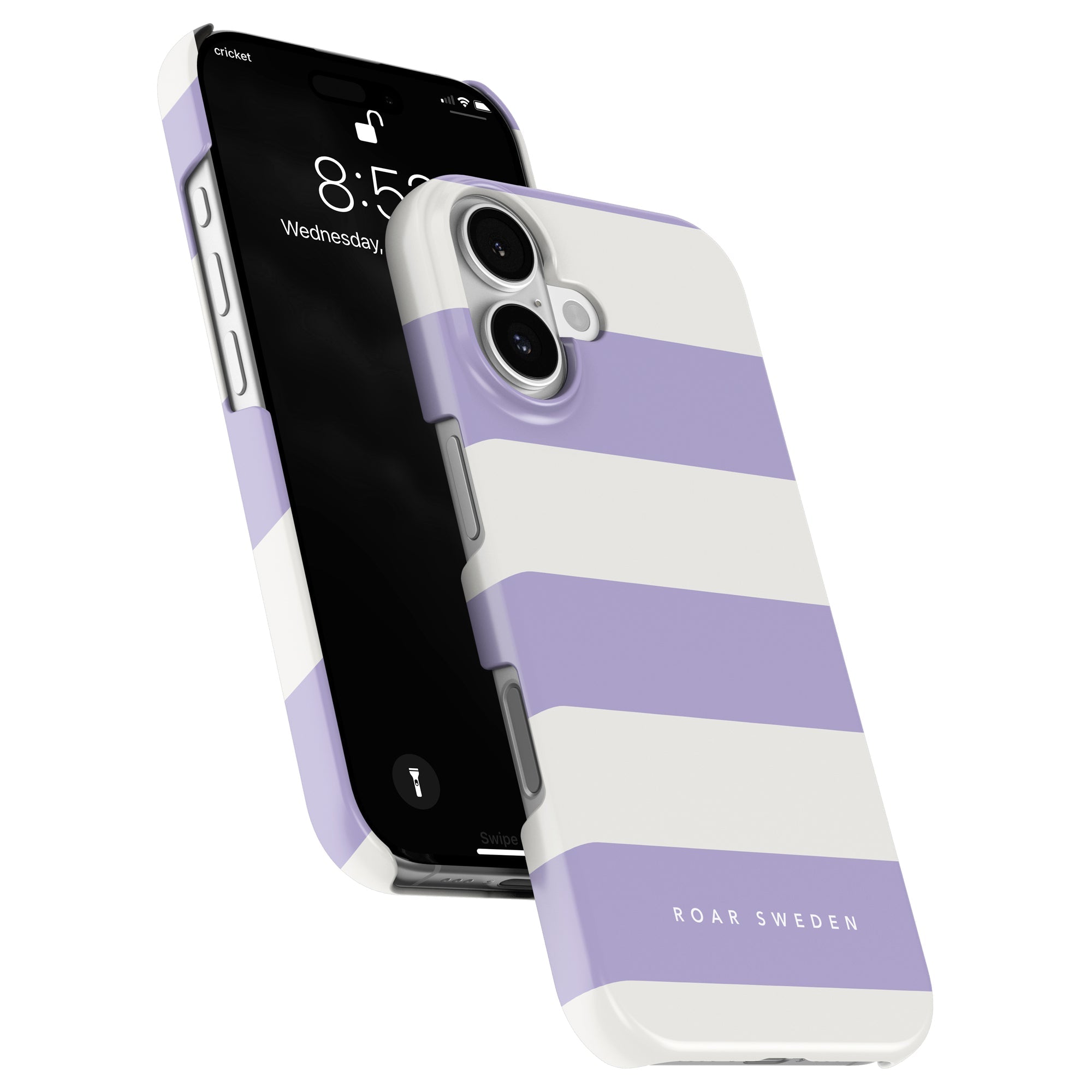 Lavender Stripes - Slim case - Roar Sweden