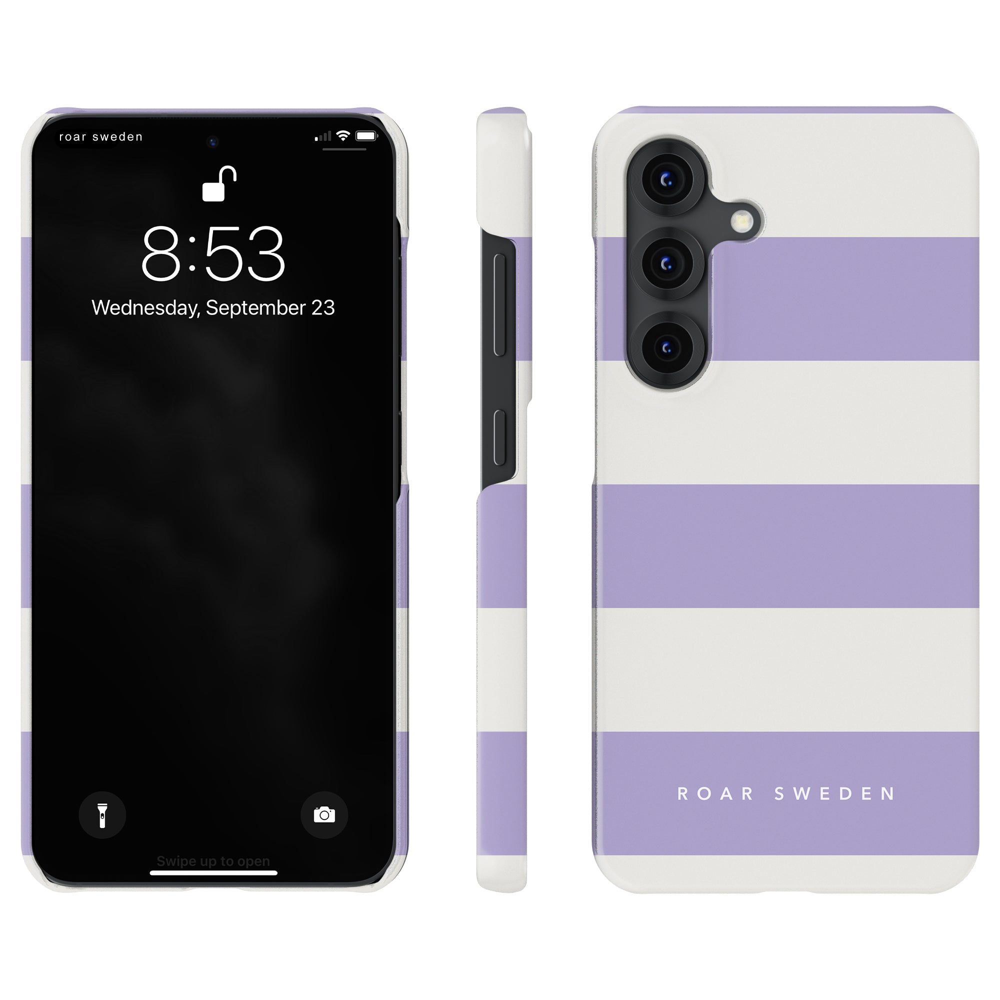 Lavender Stripes - Slim case - Roar Sweden