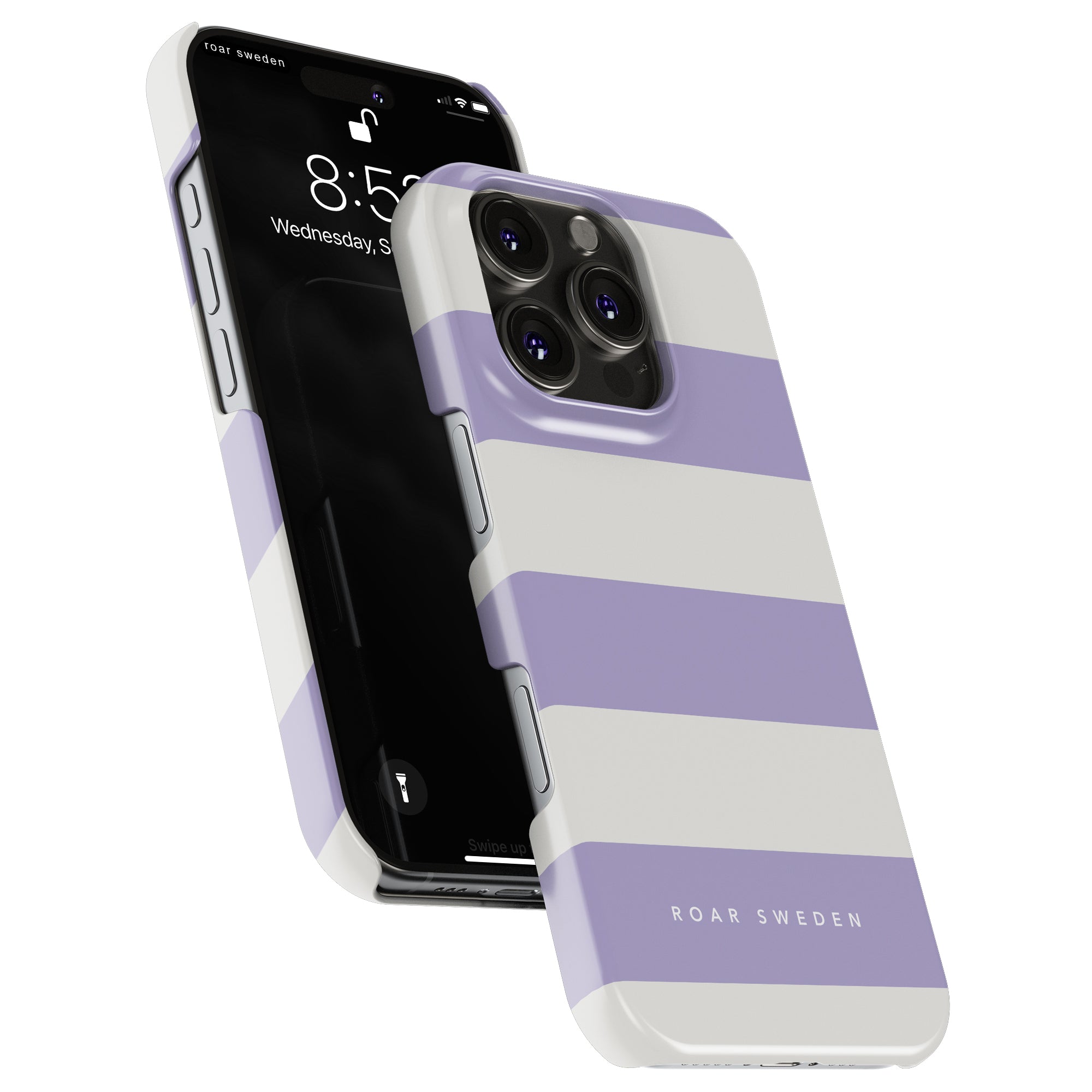 Lavender Stripes - Slim case - Roar Sweden