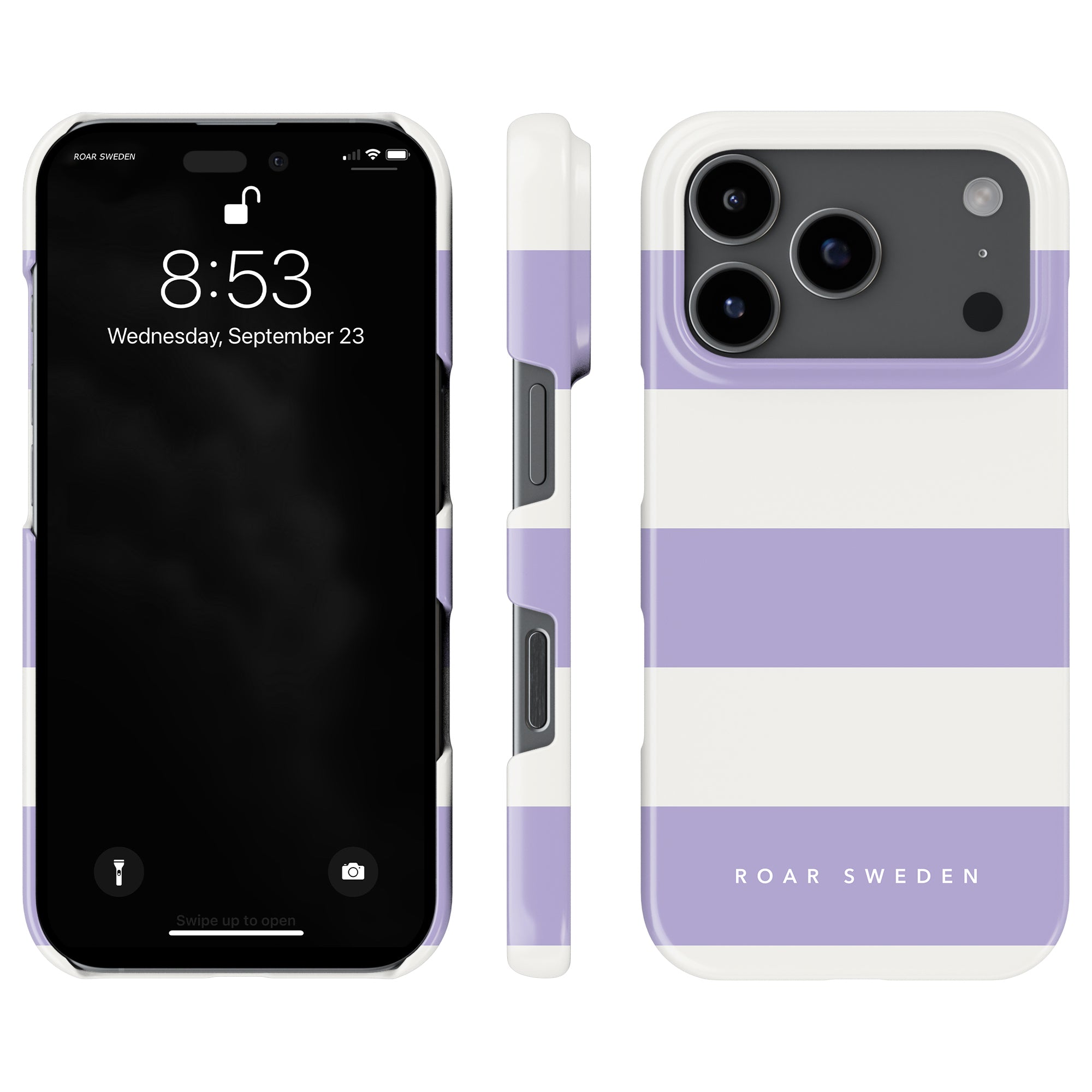 Lavender Stripes - Slim case - Roar Sweden