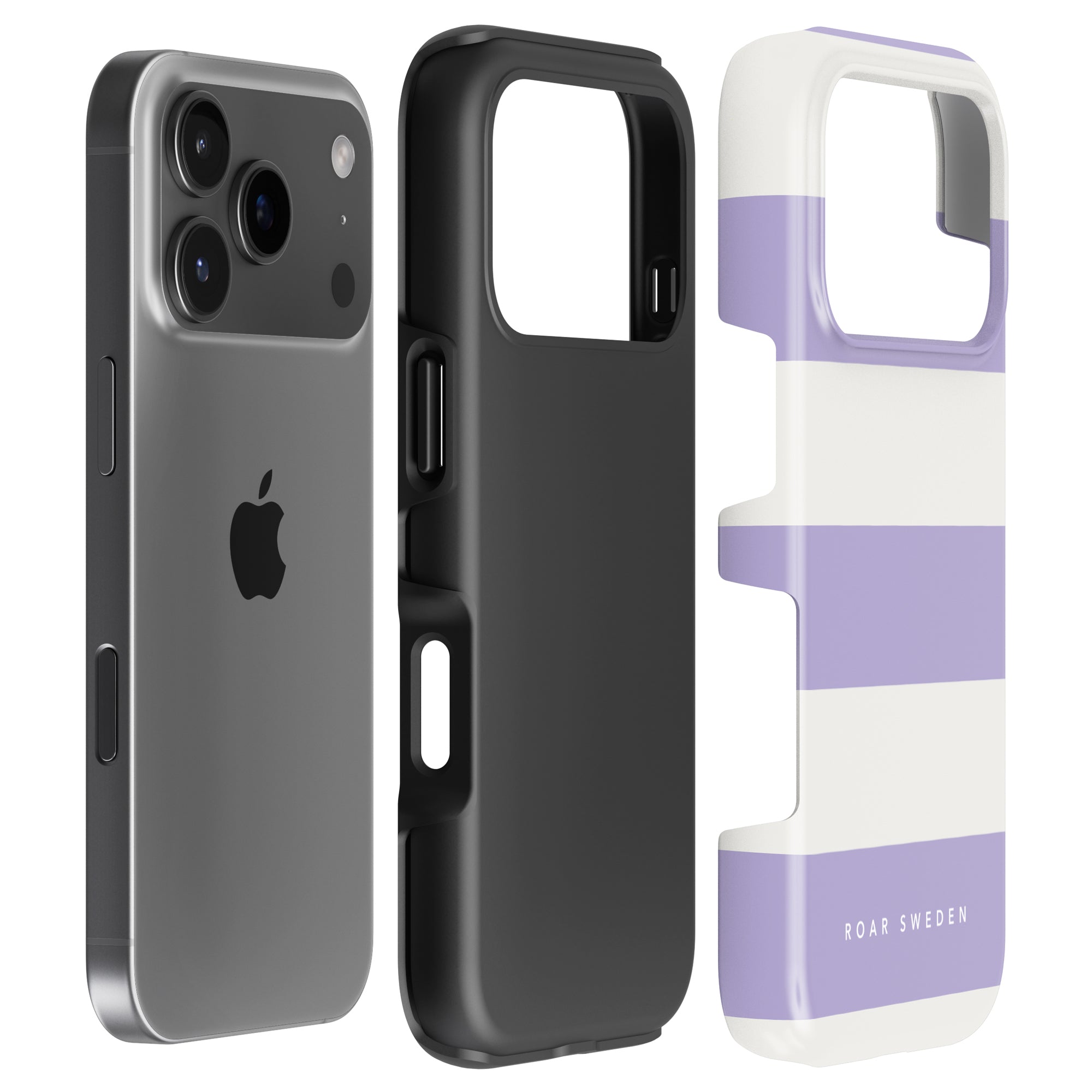 Lavender Stripes - Tough Case - Roar Sweden