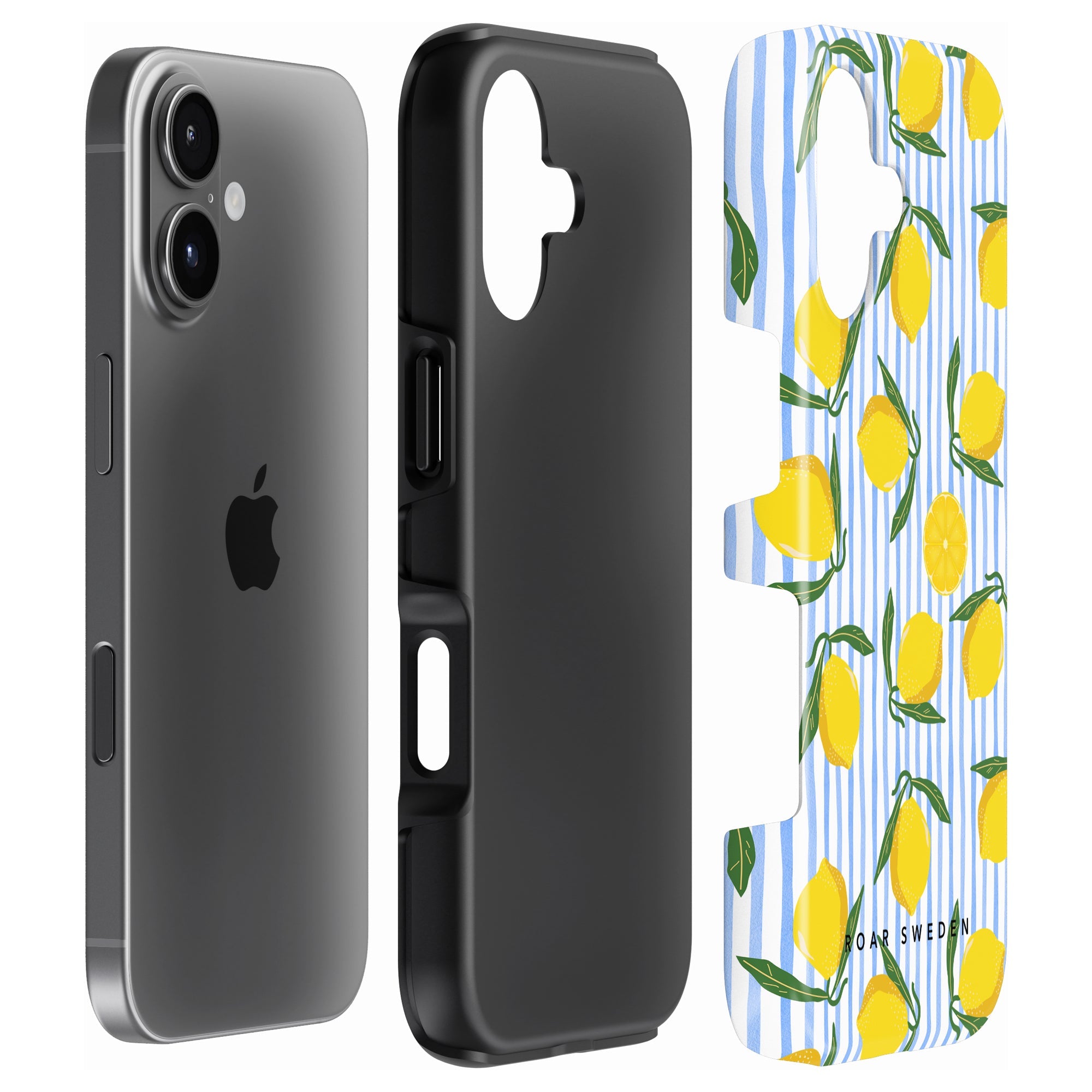 Lemon Stripes - Tough Case - Roar Sweden