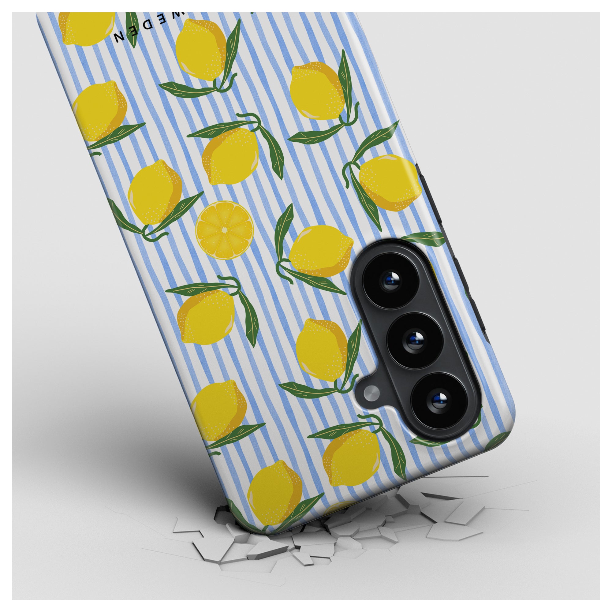 Lemon Stripes - Magnetic Tough Phone Case