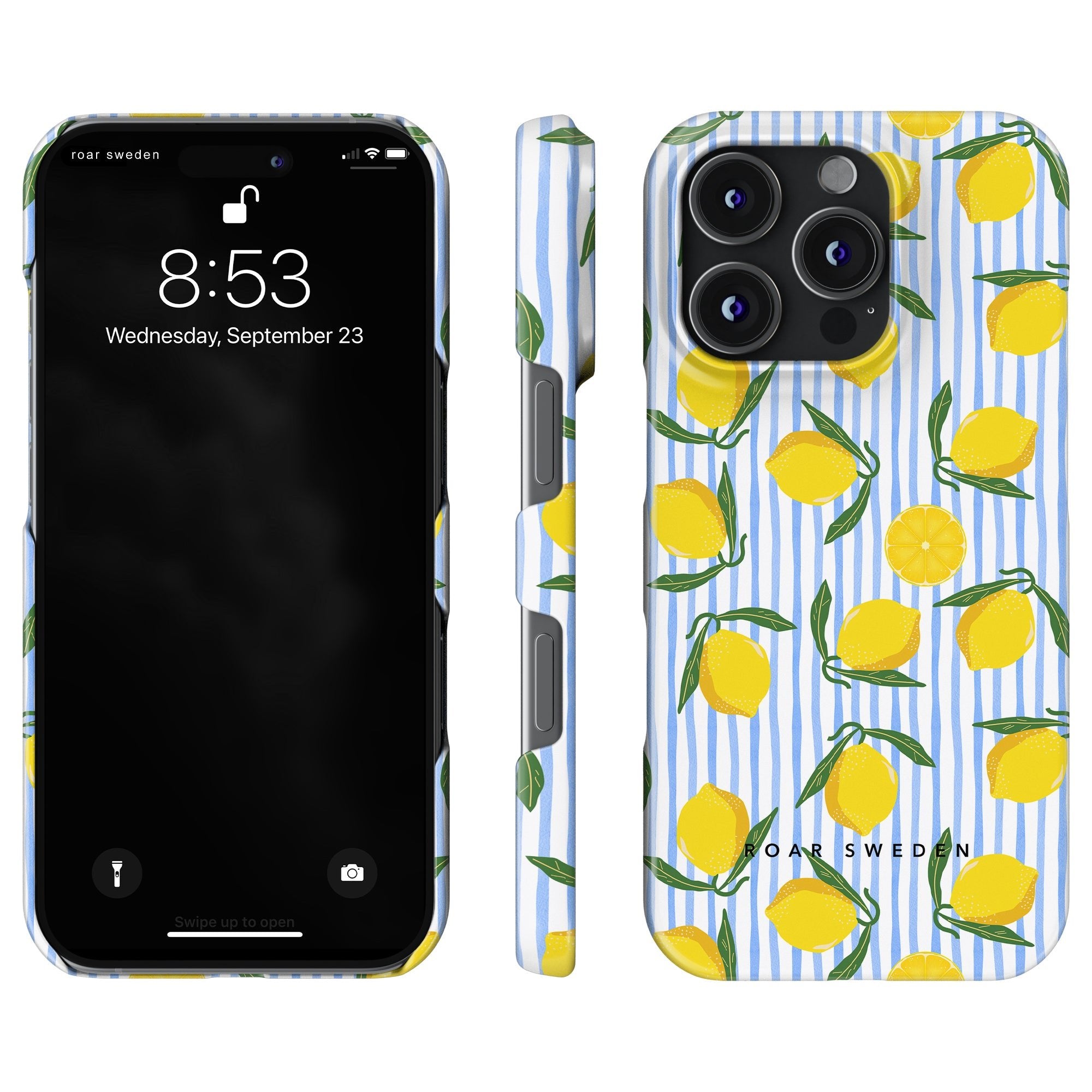 Lemon Stripes - Slim case - Roar Sweden