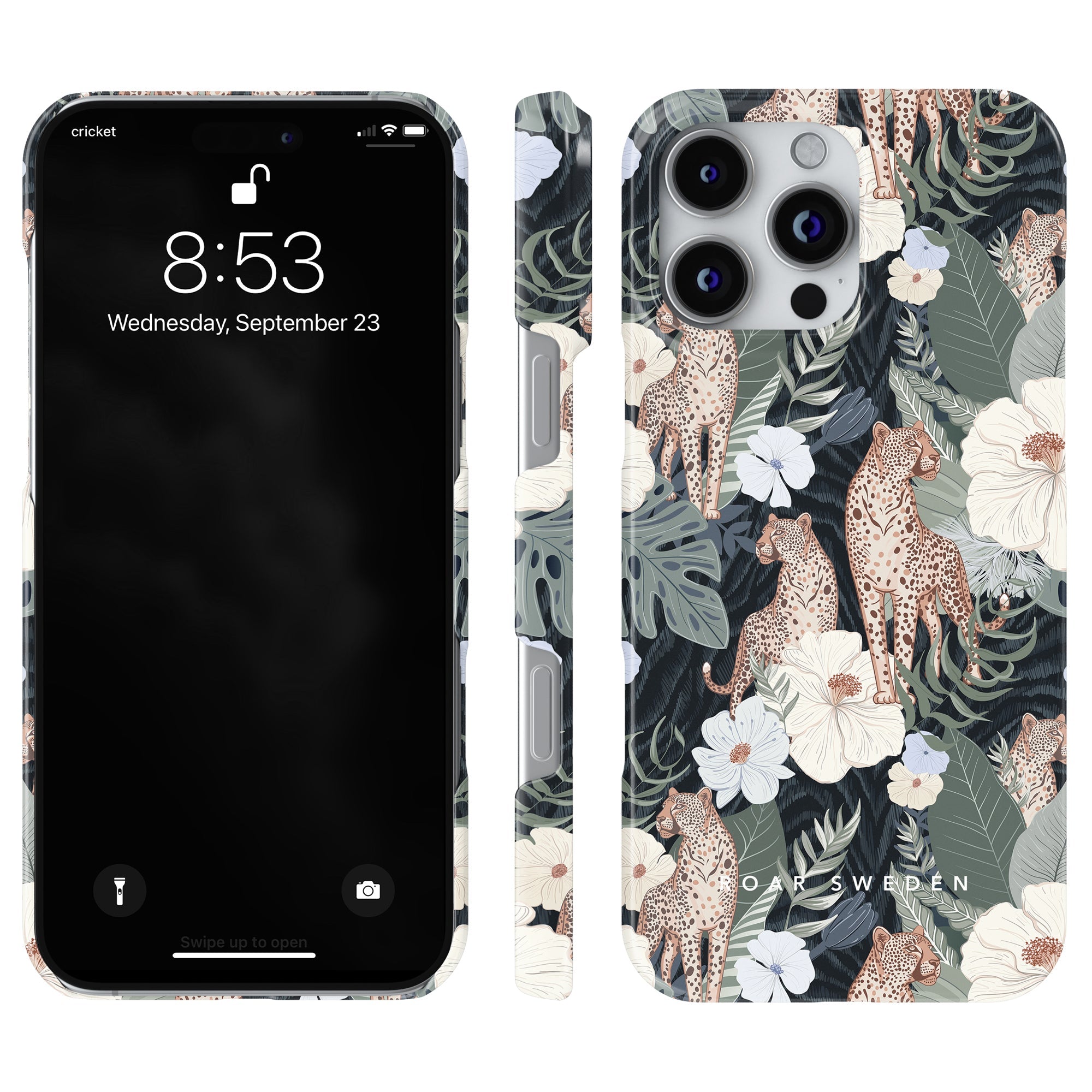 Slim mobilskal – Leopardess