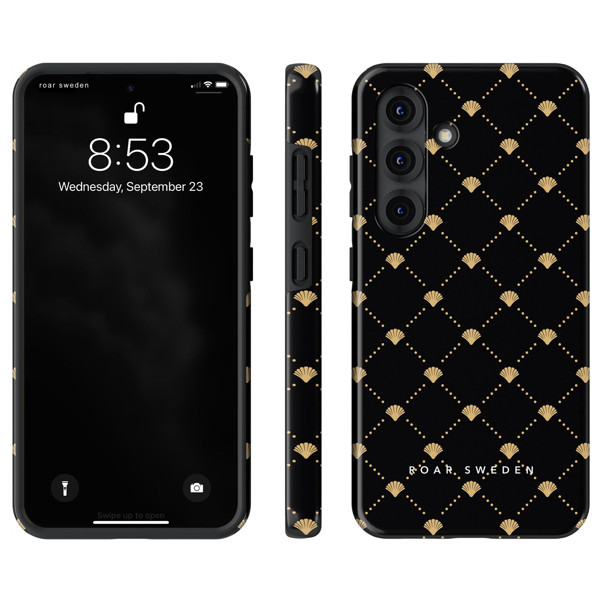Luxe Shells Black - Tough Case - Roar Sweden