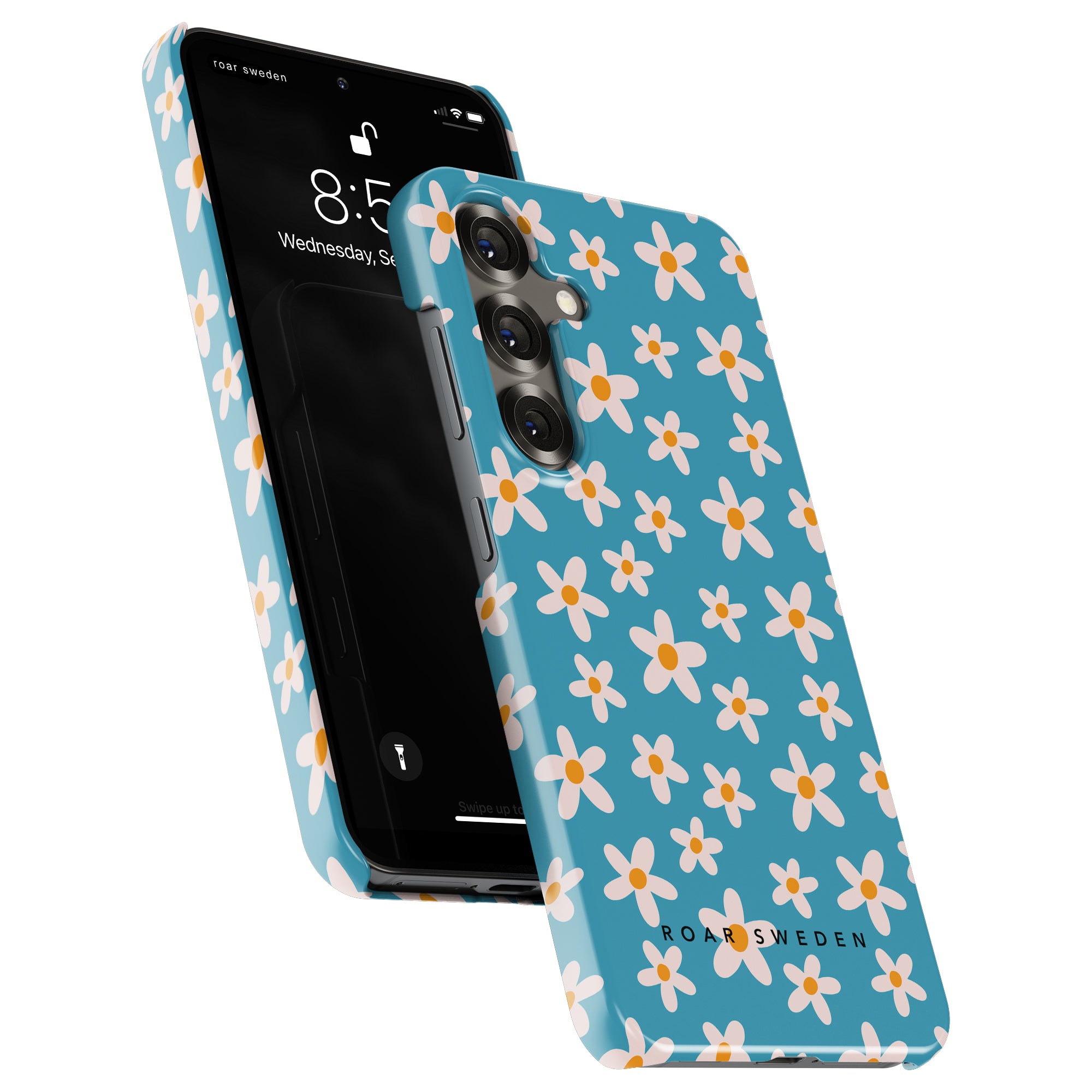 Slim mobilskal – Vårblomma Blå