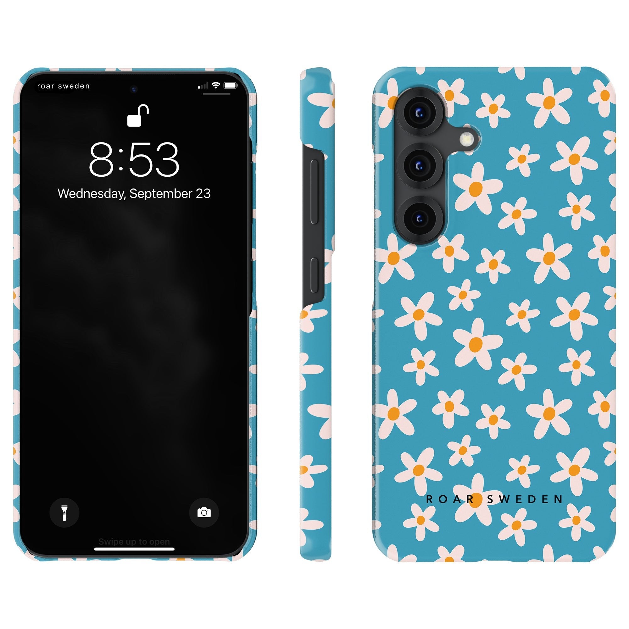 Slim mobilskal – Vårblomma Blå