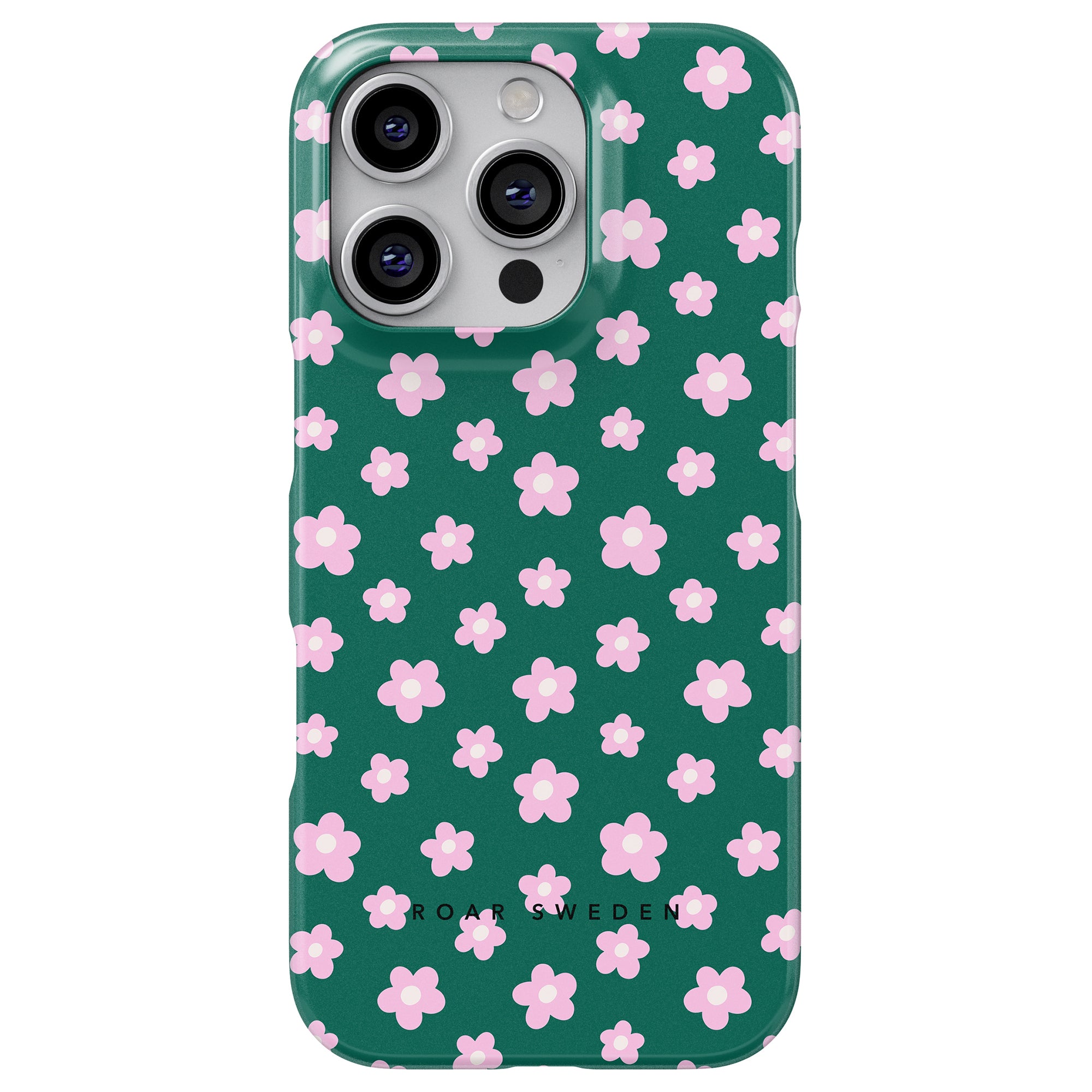 Slim mobilskal – Vårblomma Grön