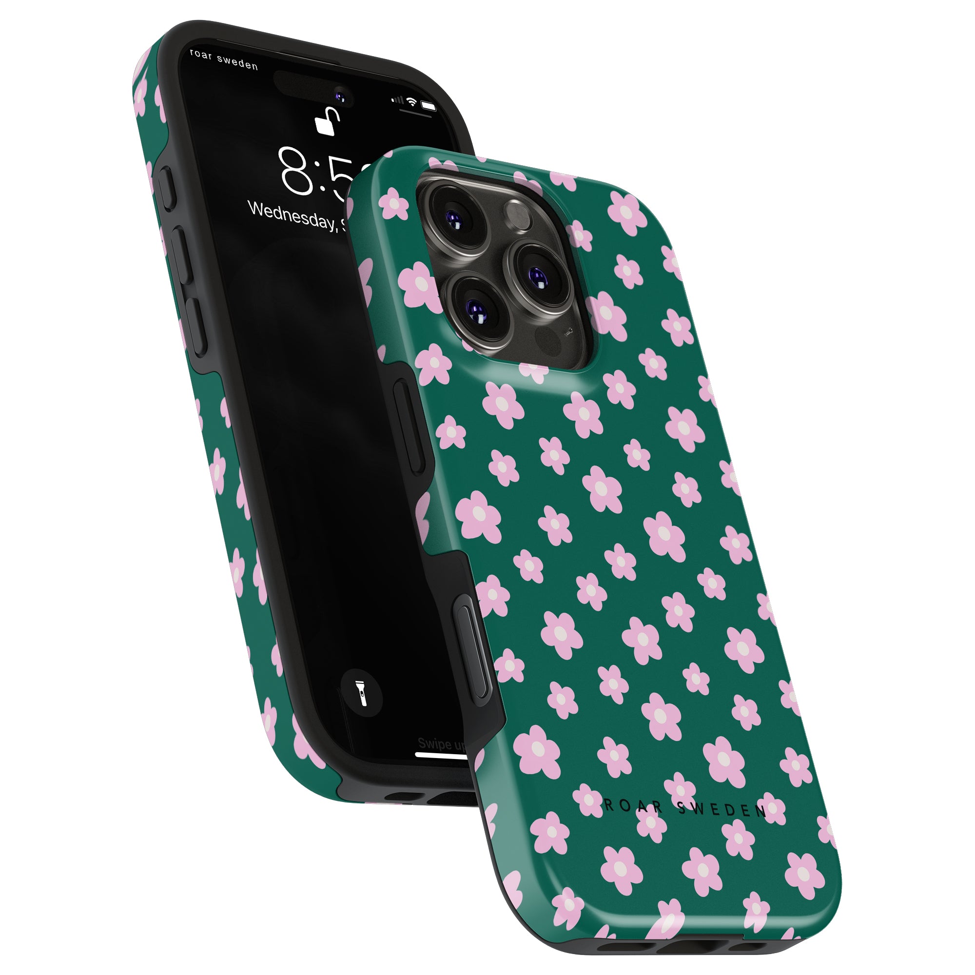 Tough mobilskal – Vårblomma Grön