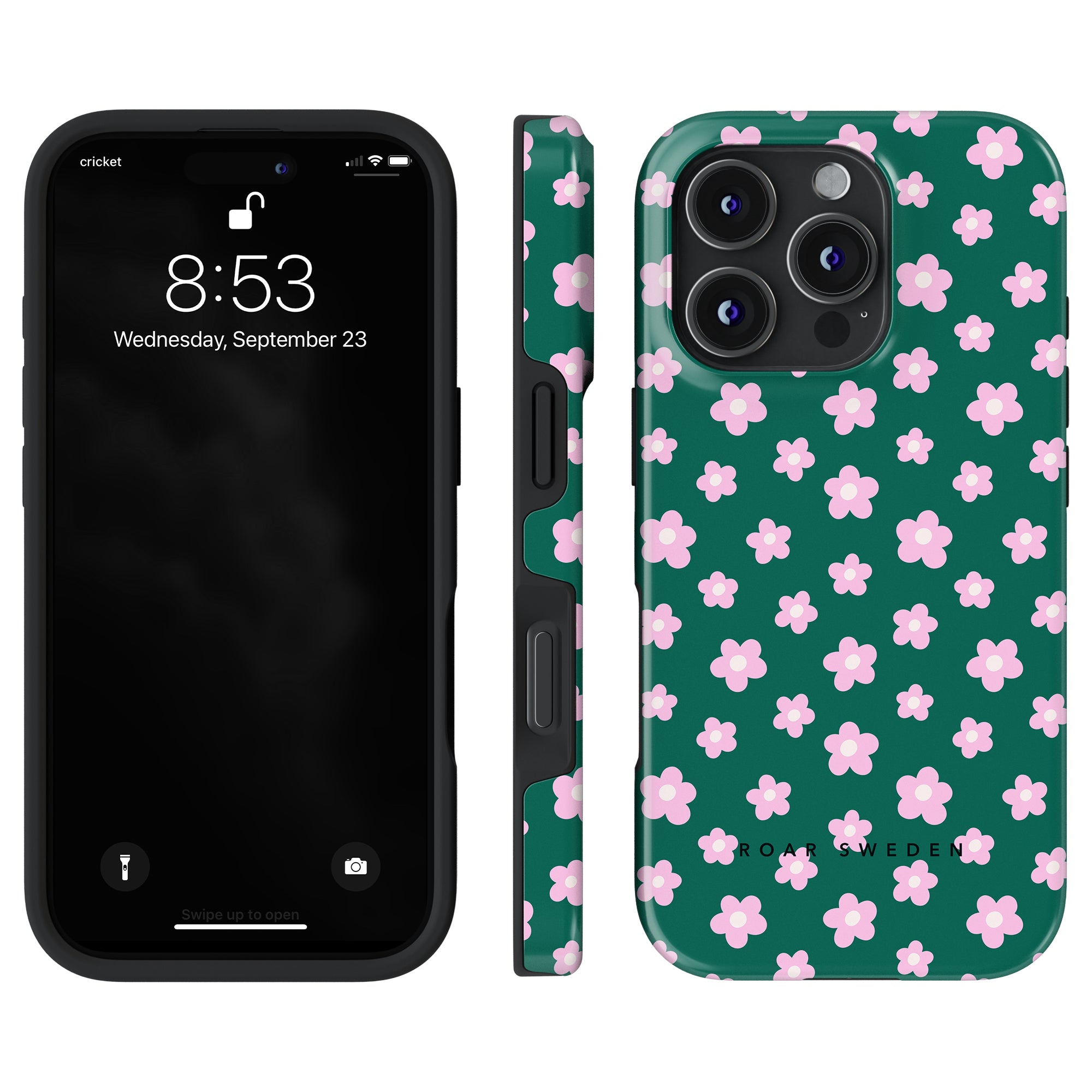 Tough mobilskal – Vårblomma Grön