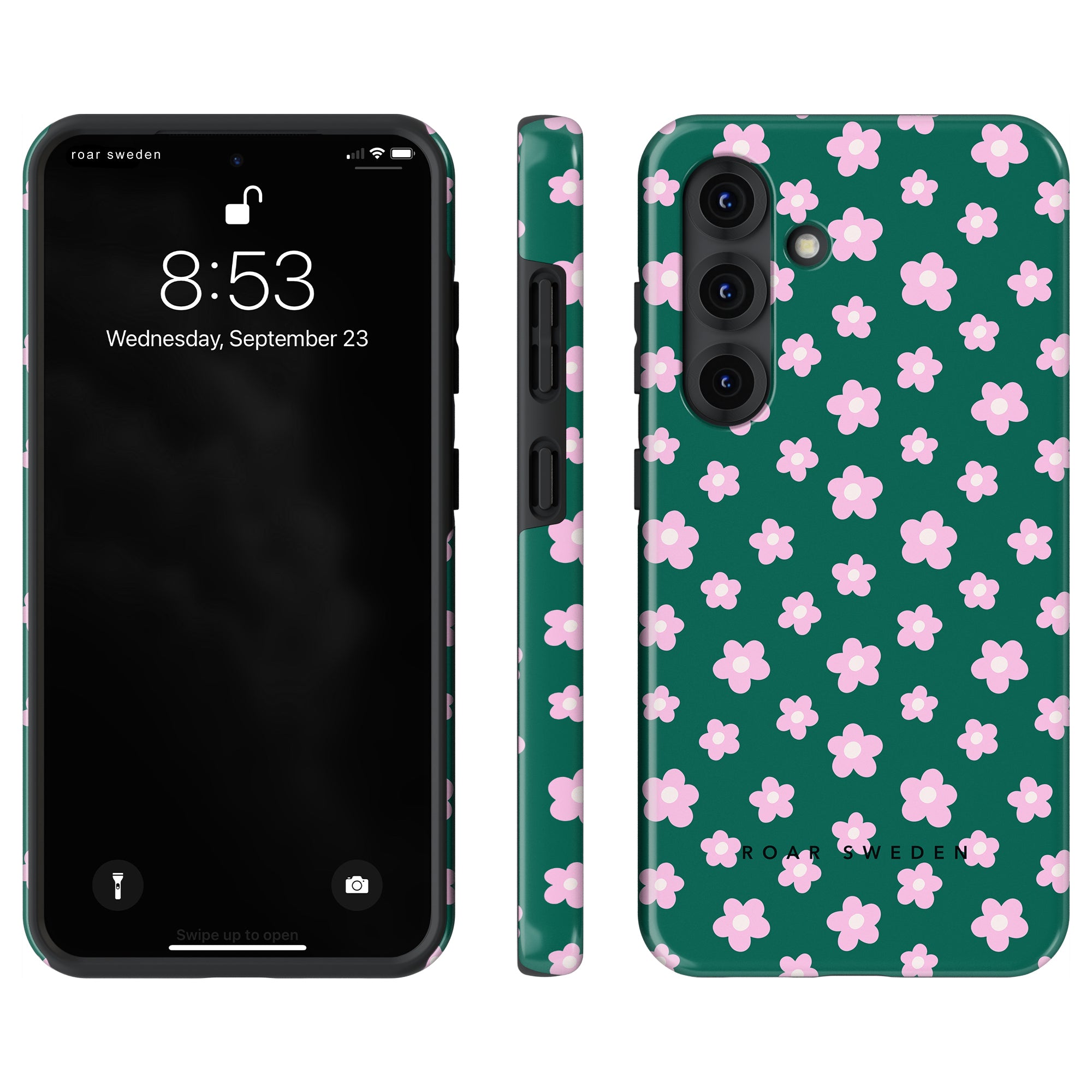 Tough mobilskal – Vårblomma Grön