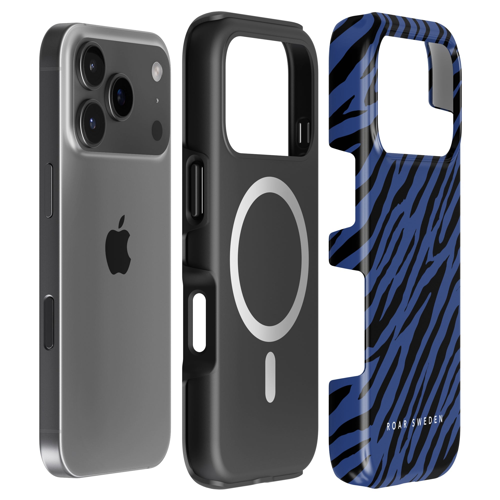 Mazarine Stripes - Magsafe Tough Case - Roar Sweden