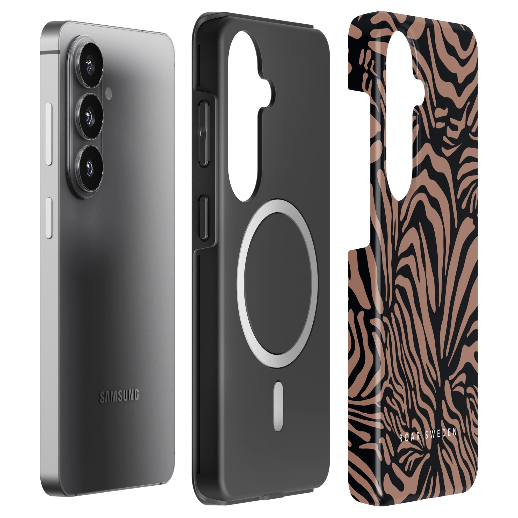Mousse Stripes - Magnetic Tough Phone Case - Roar Sweden