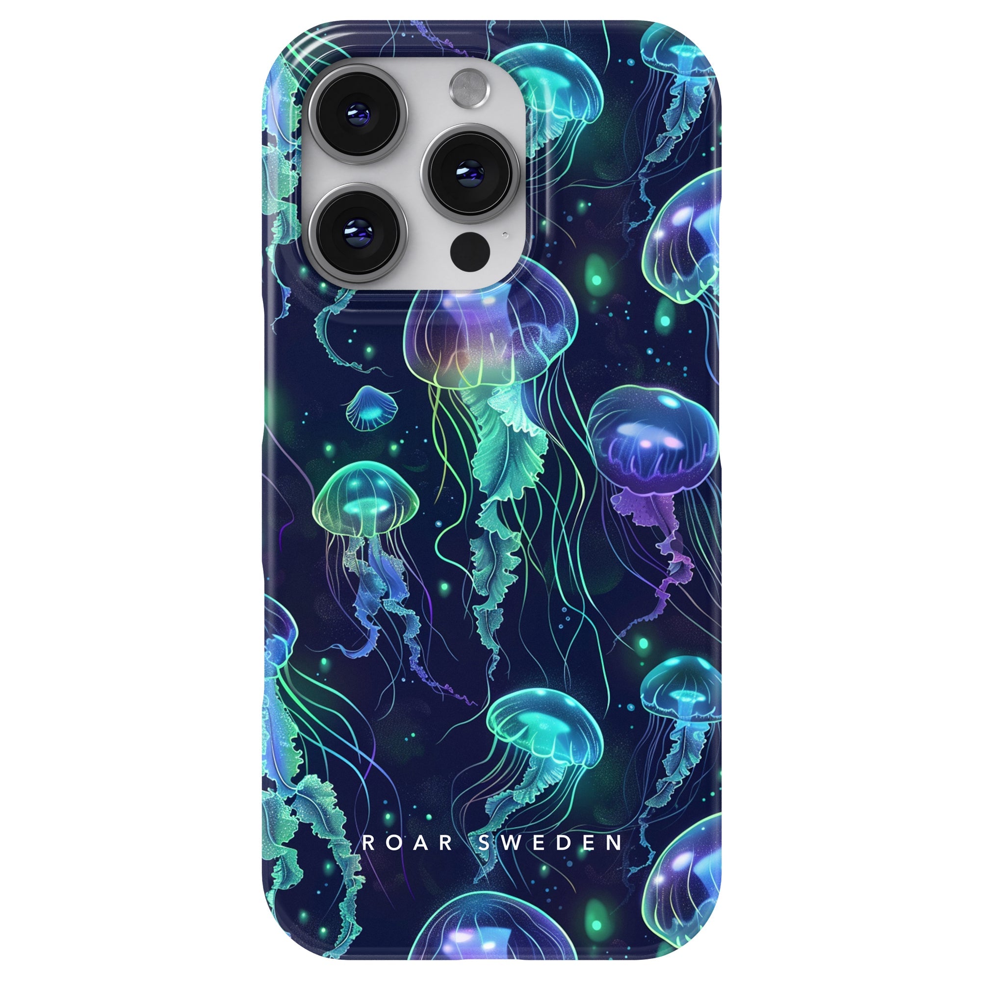 Slim mobilskal – Neon Jellyfish