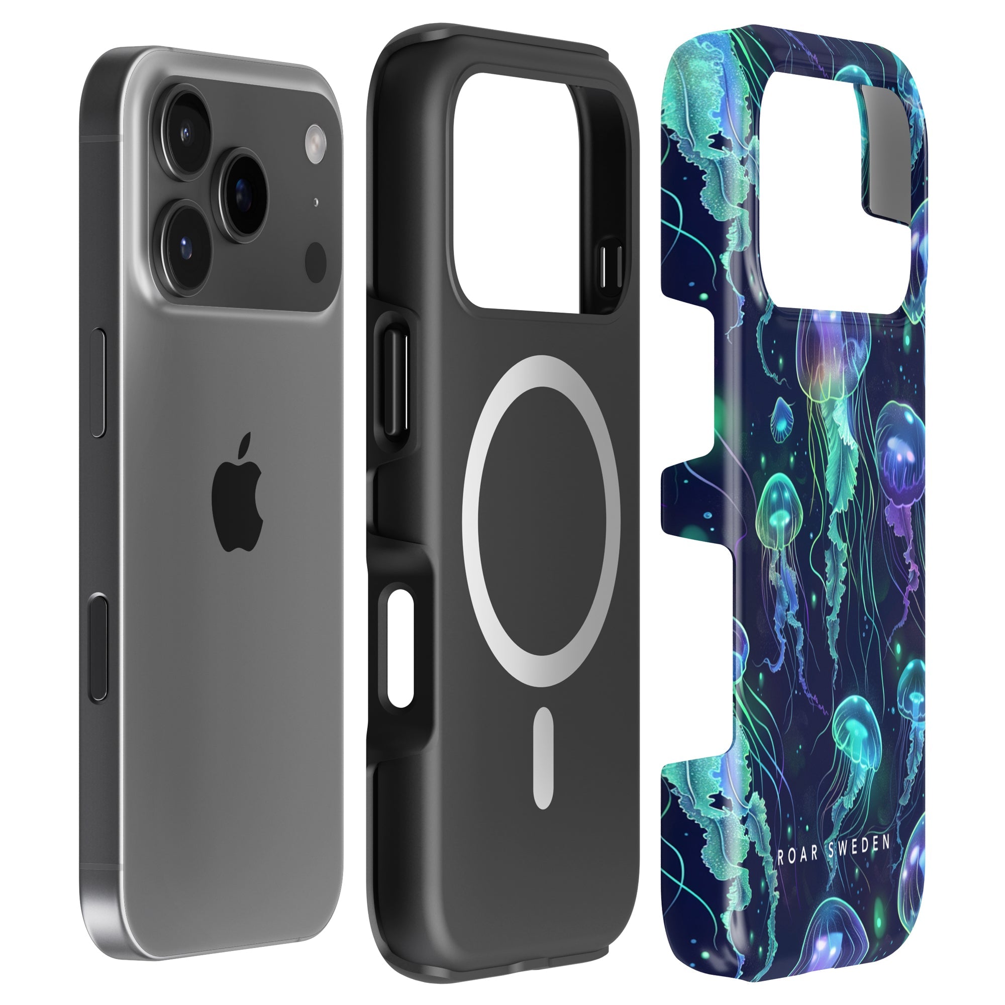 MagSafe mobilskal - Neon Jellyfish