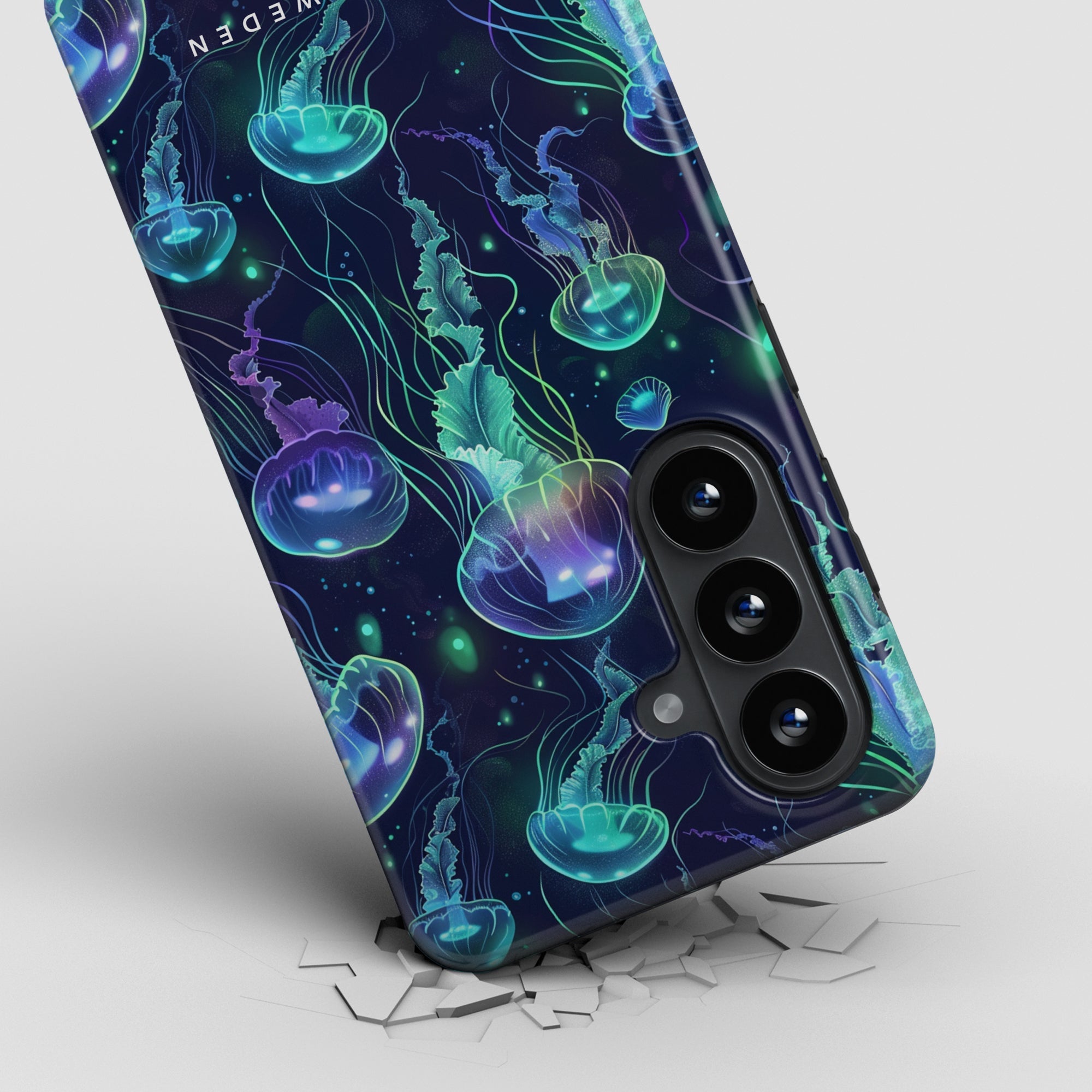 Tough mobilskal – Neon Jellyfish