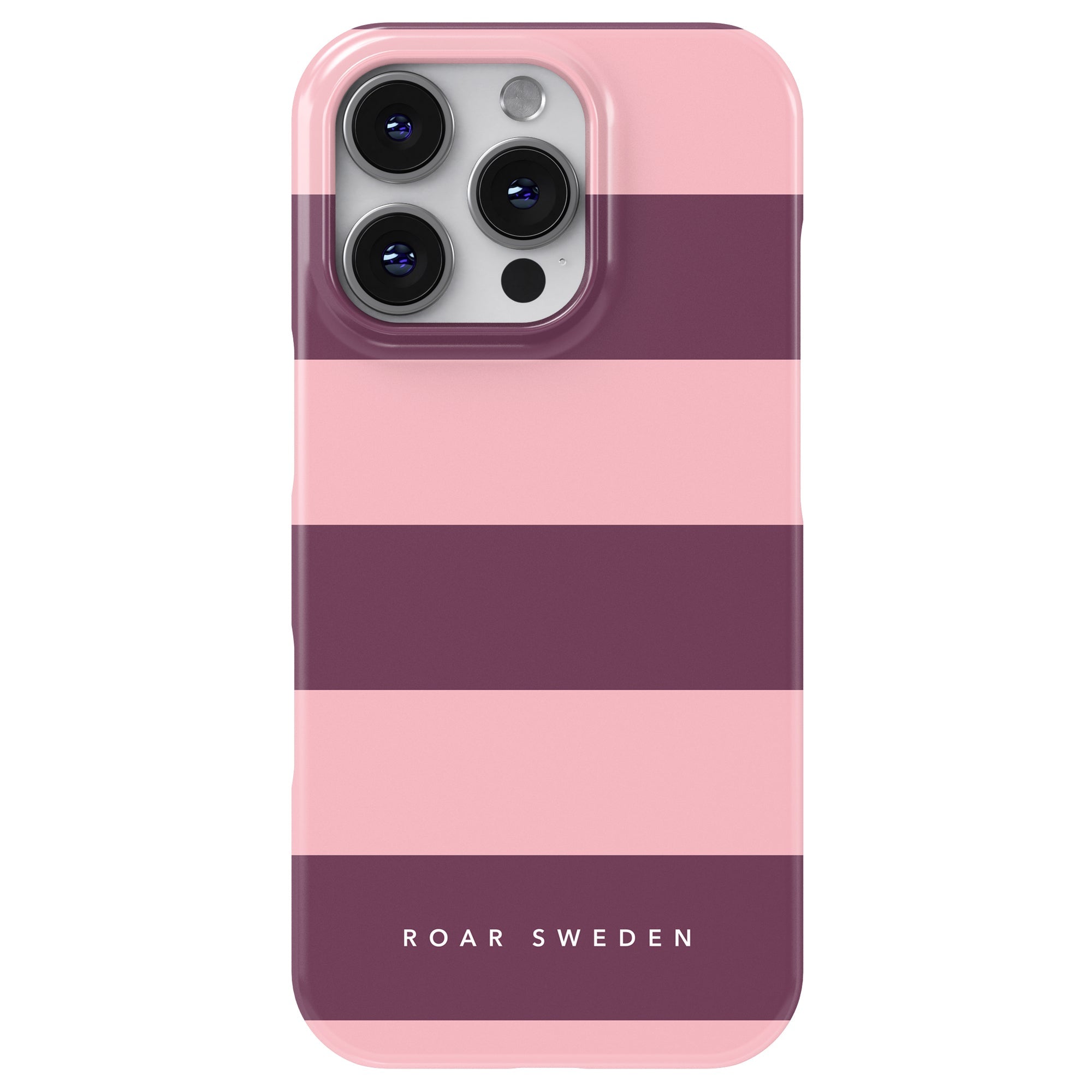 Slim mobilskal – Orchid Stripes