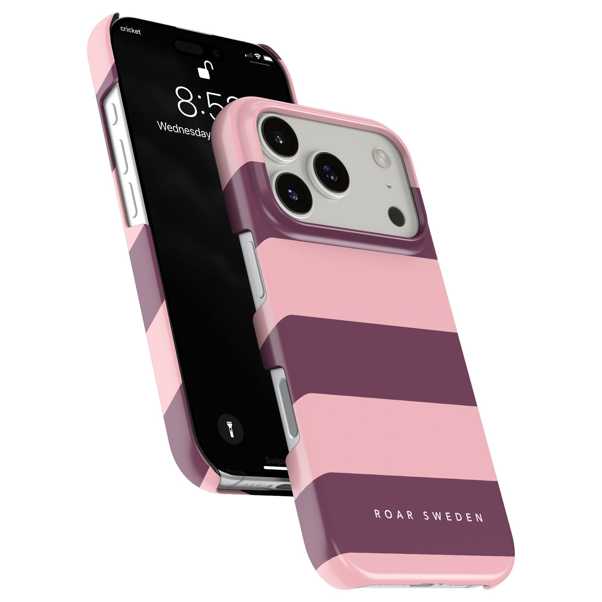 Orchid Stripes - Slim case - Roar Sweden