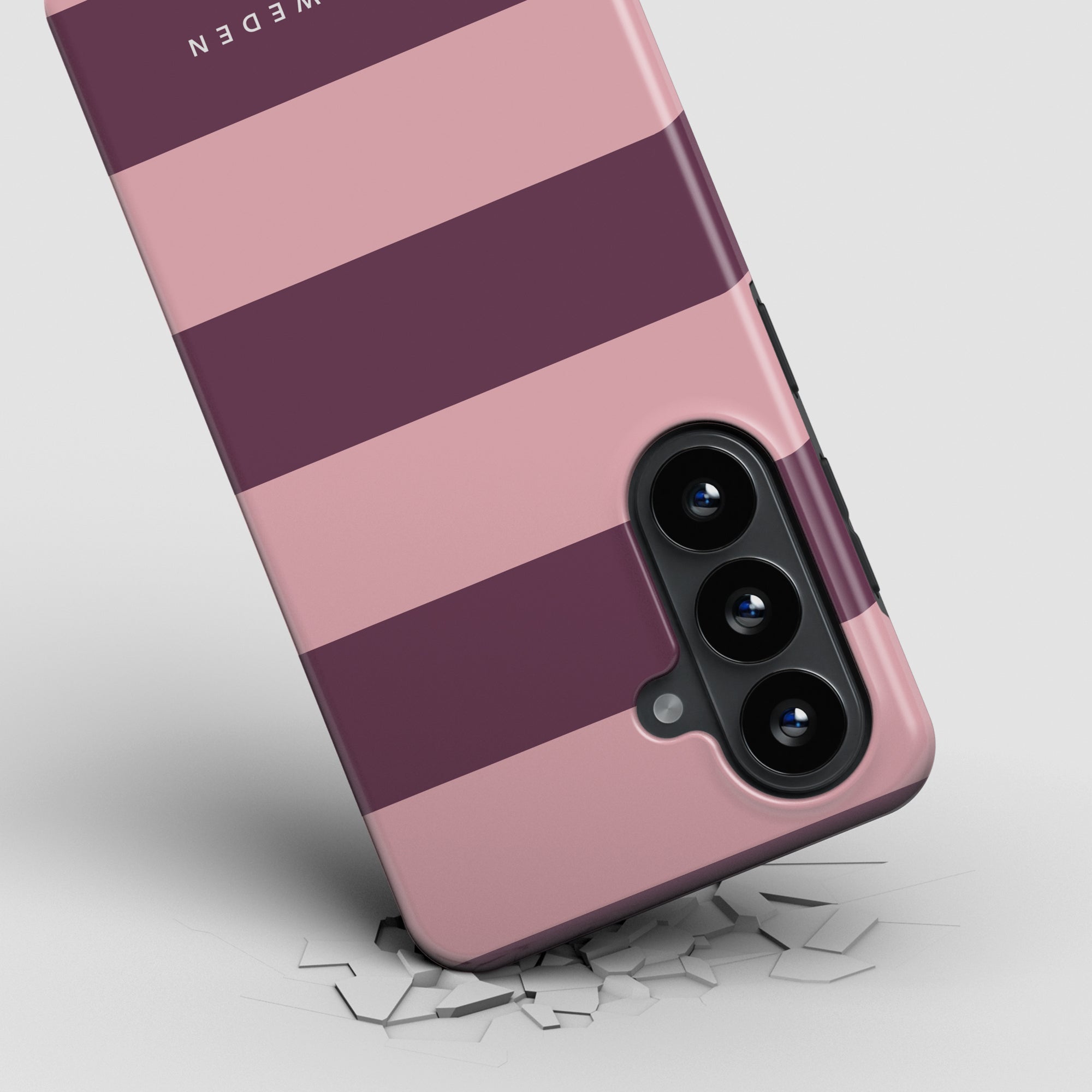 Orchid Stripes - Magnetic Tough Phone Case - Roar Sweden