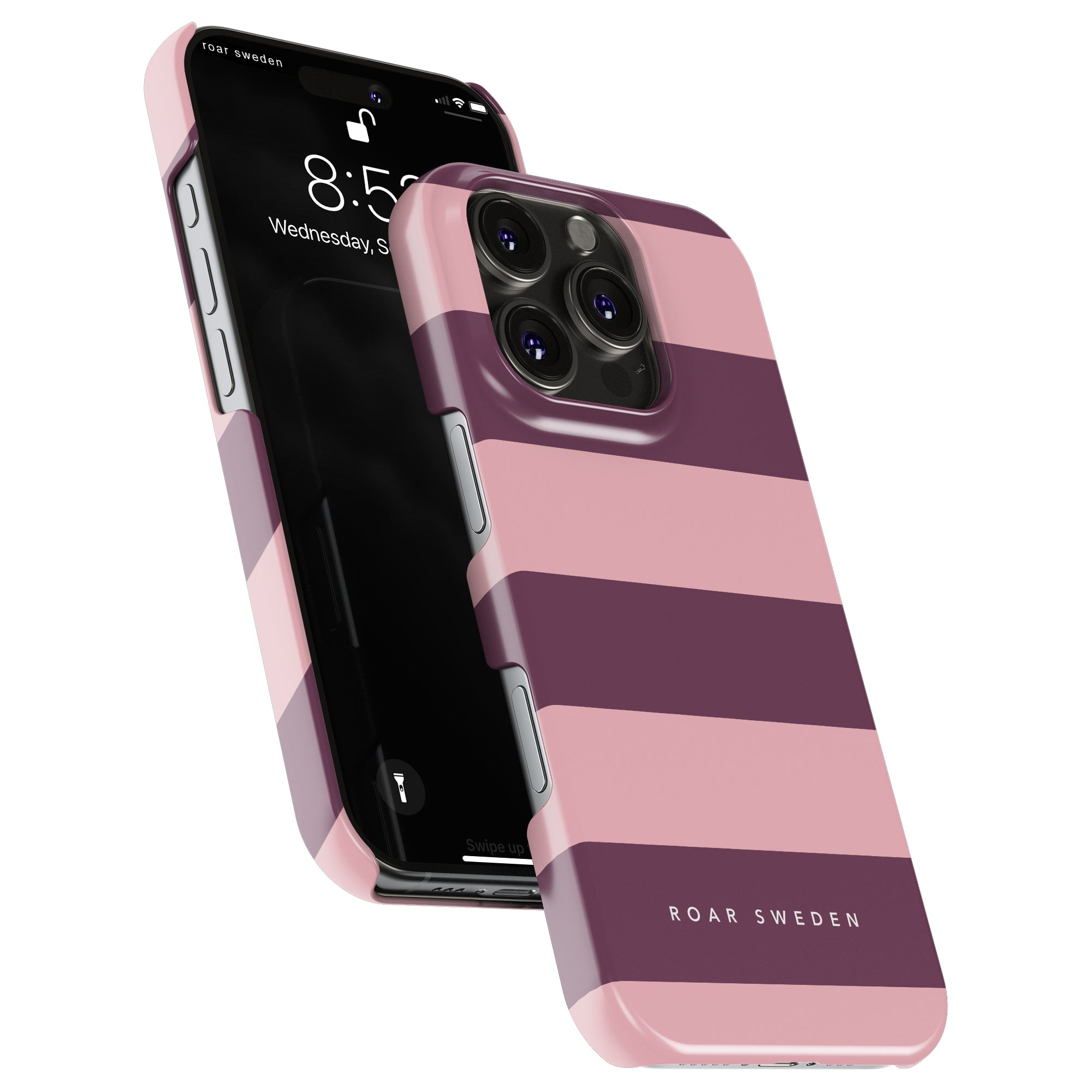 Orchid Stripes - Slim case - Roar Sweden
