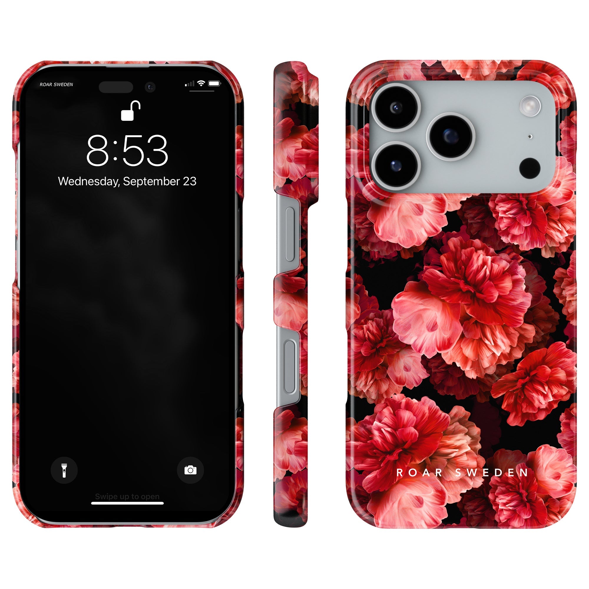 Slim mobilskal – Peonies