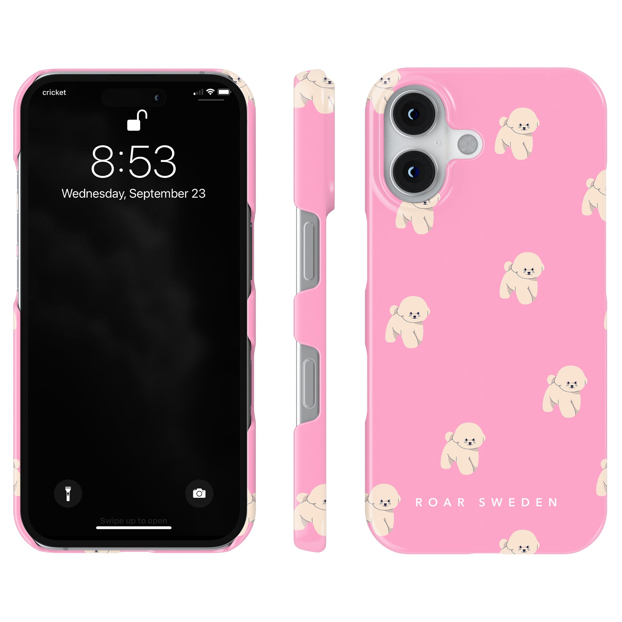 Slim mobilskal – Pink Bichon