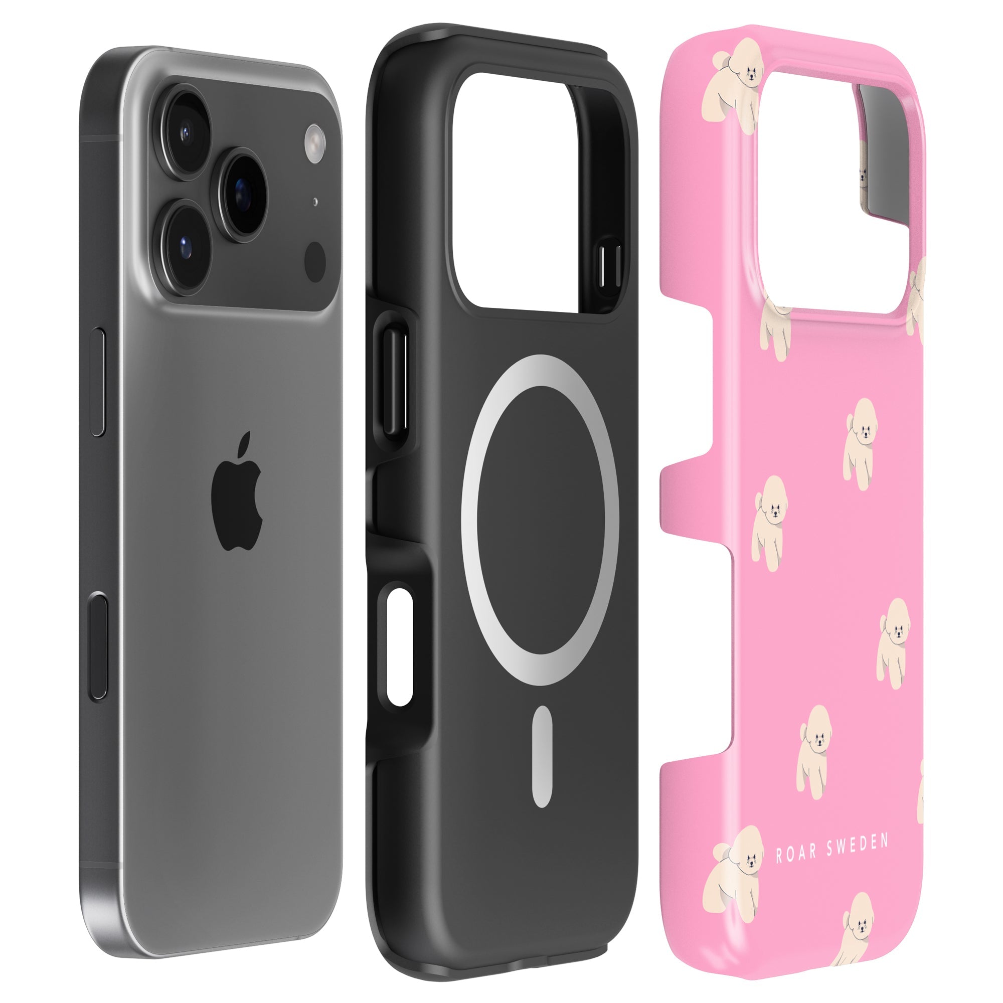 MagSafe mobilskal – Pink Bichon