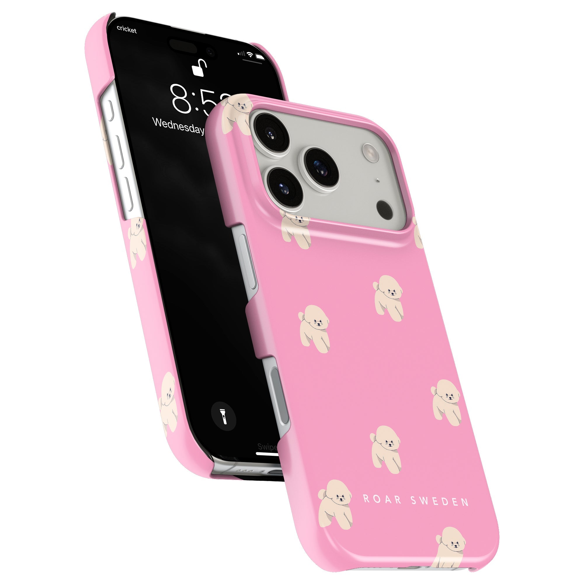 Slim mobilskal – Pink Bichon