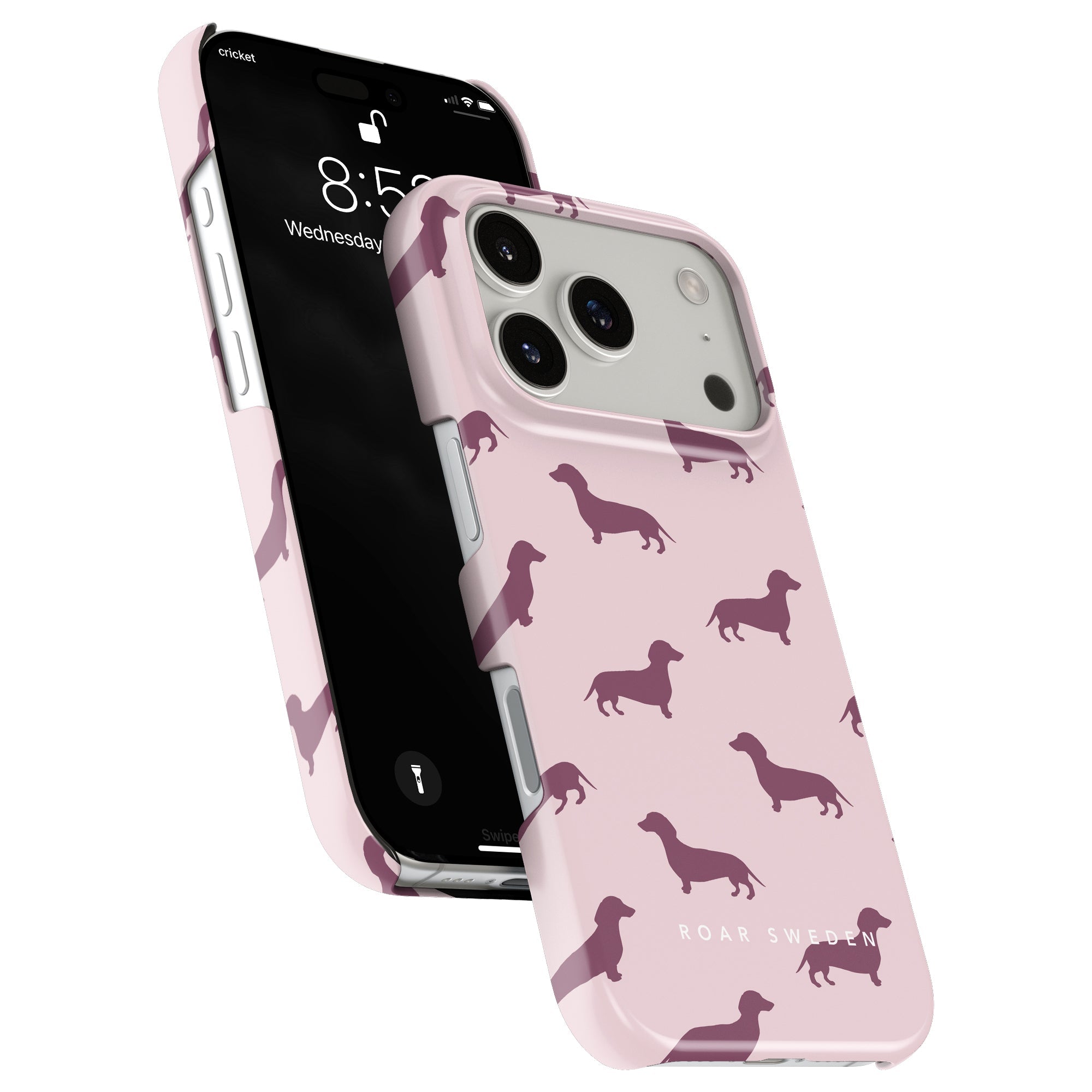 Dachshund Slim mobilskal – Pink Dachshund