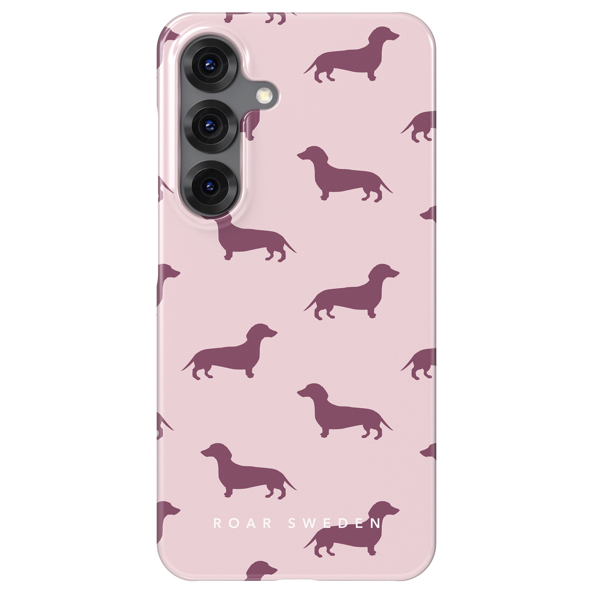 Slim mobilskal – Pink Dachshund