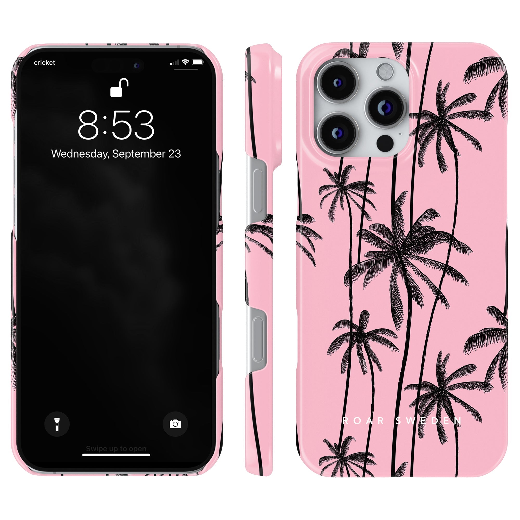 Slim mobilskal – Pink Palms