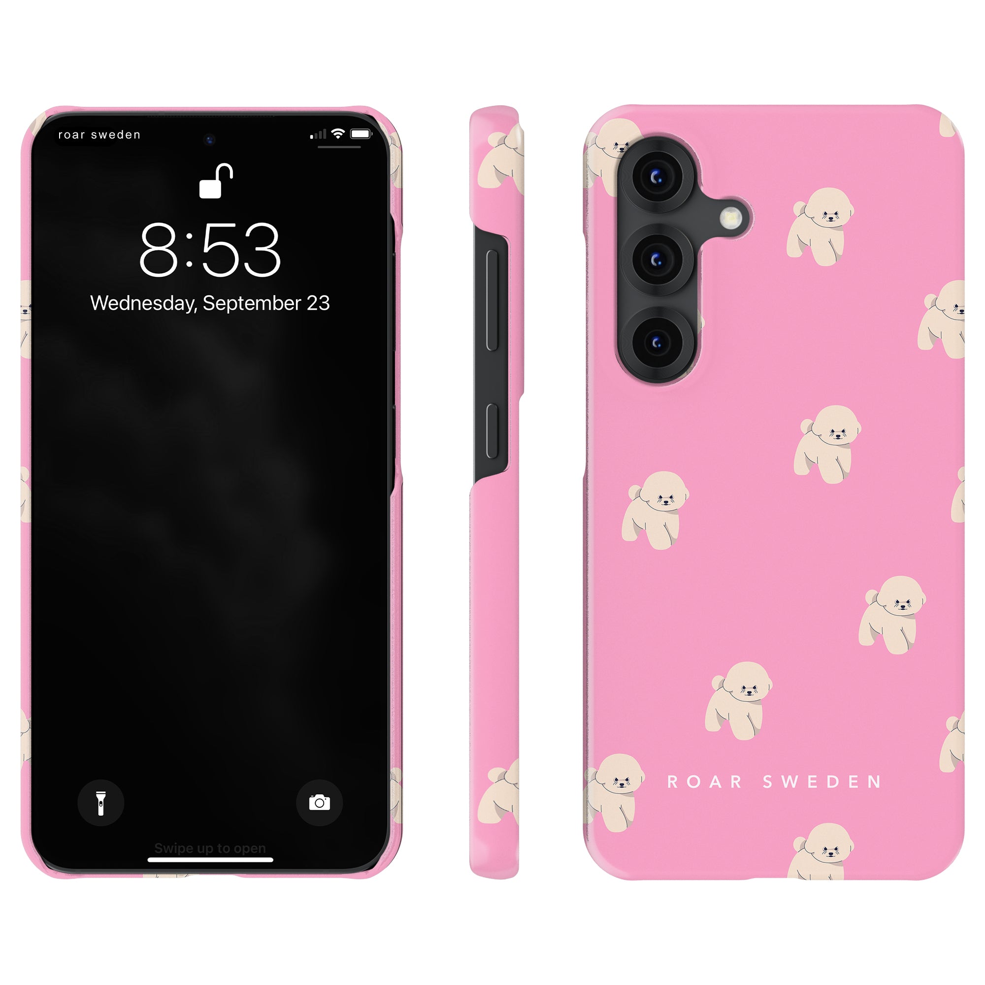 Pink Bichon - Slim case - Roar Sweden