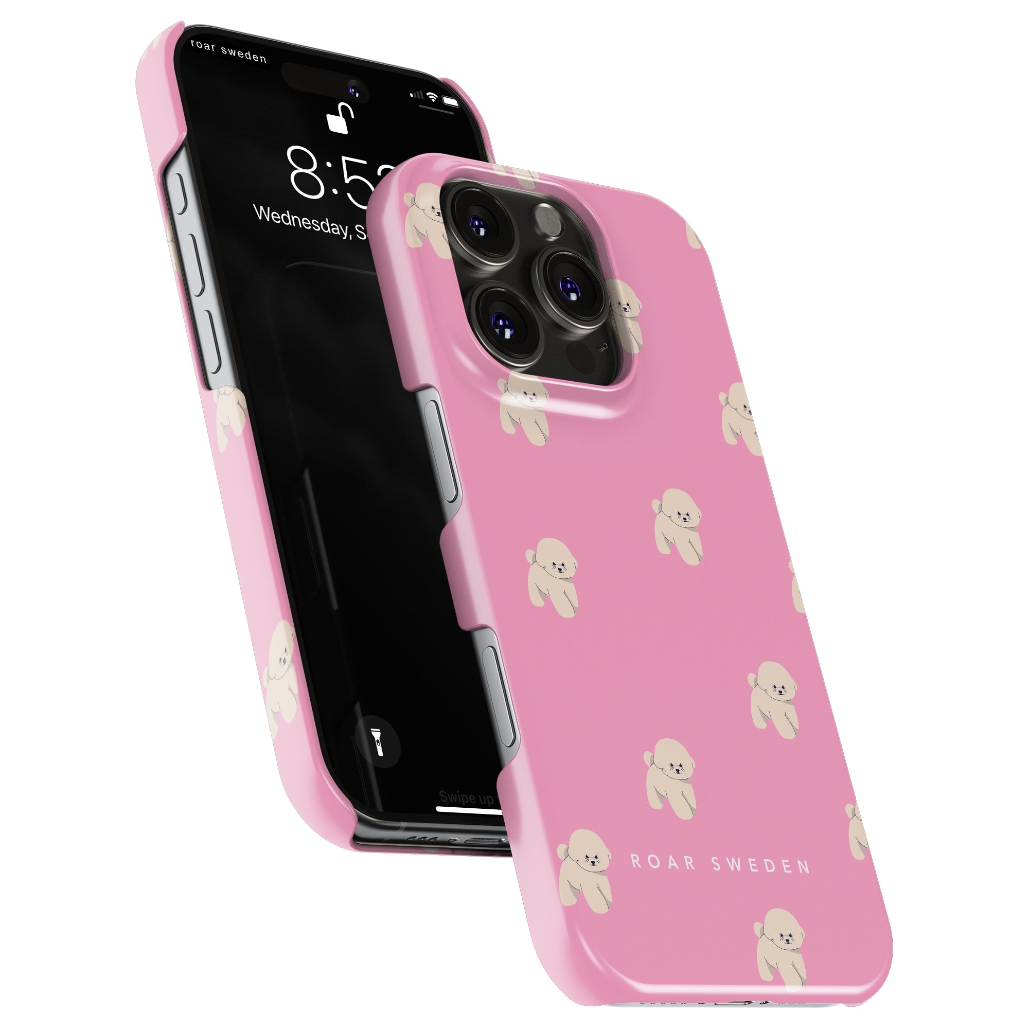 Pink Bichon - Slim case - Roar Sweden