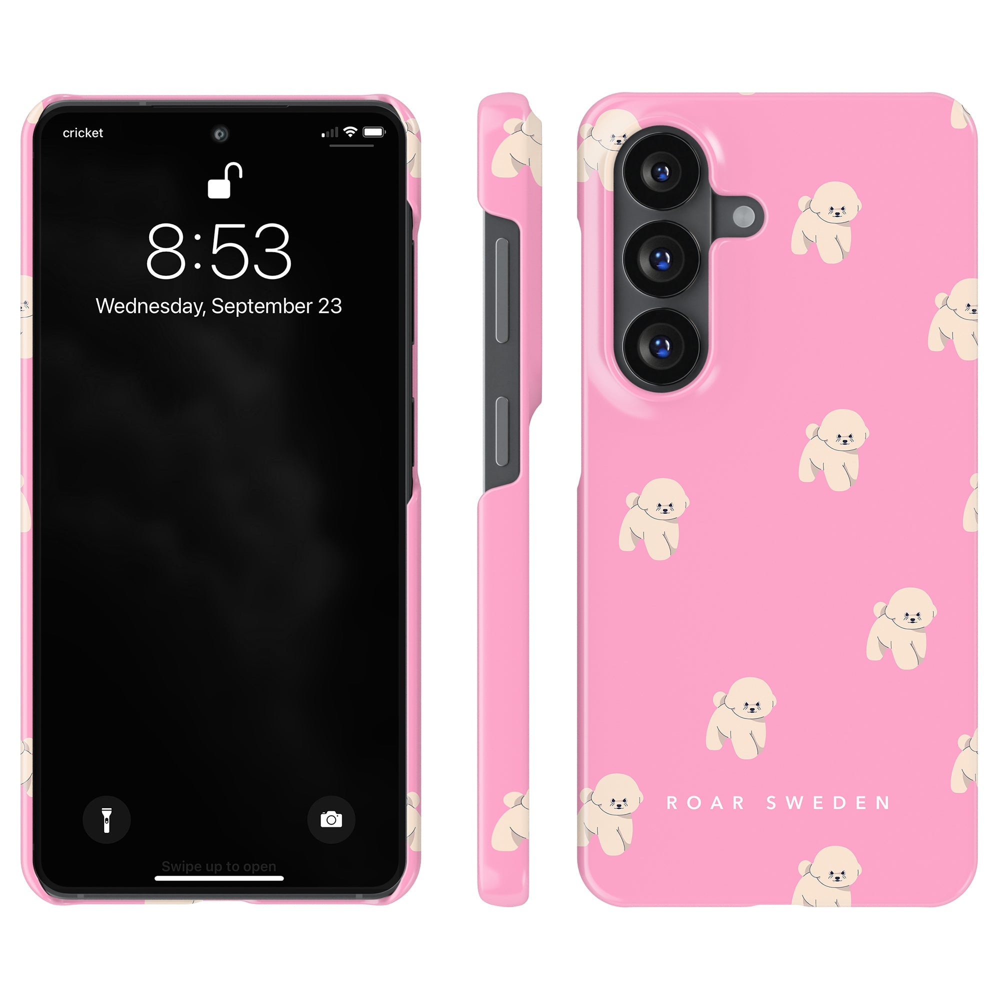 Pink Bichon - Slim case - Roar Sweden