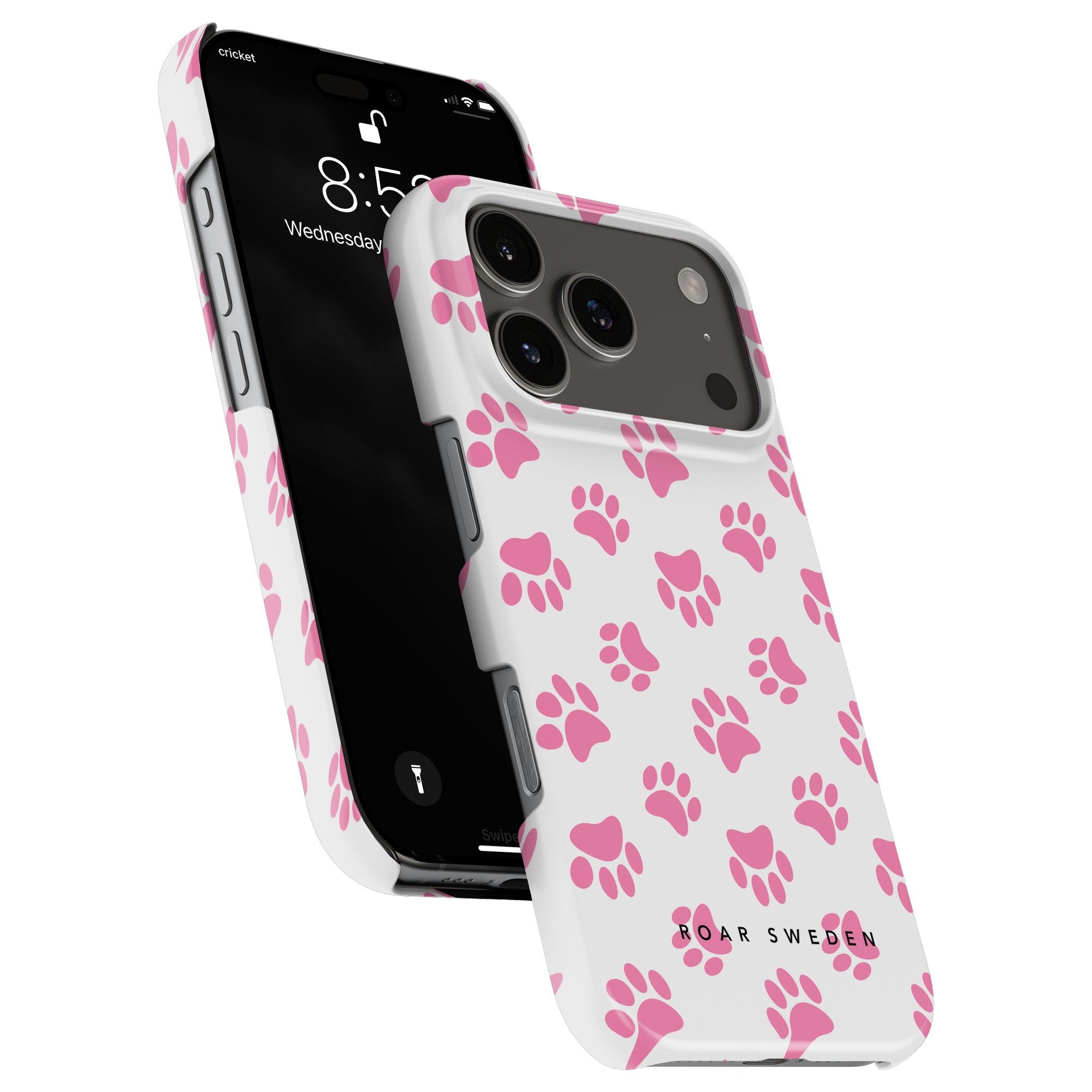 Paws Slim mobilskal – Pink Paws