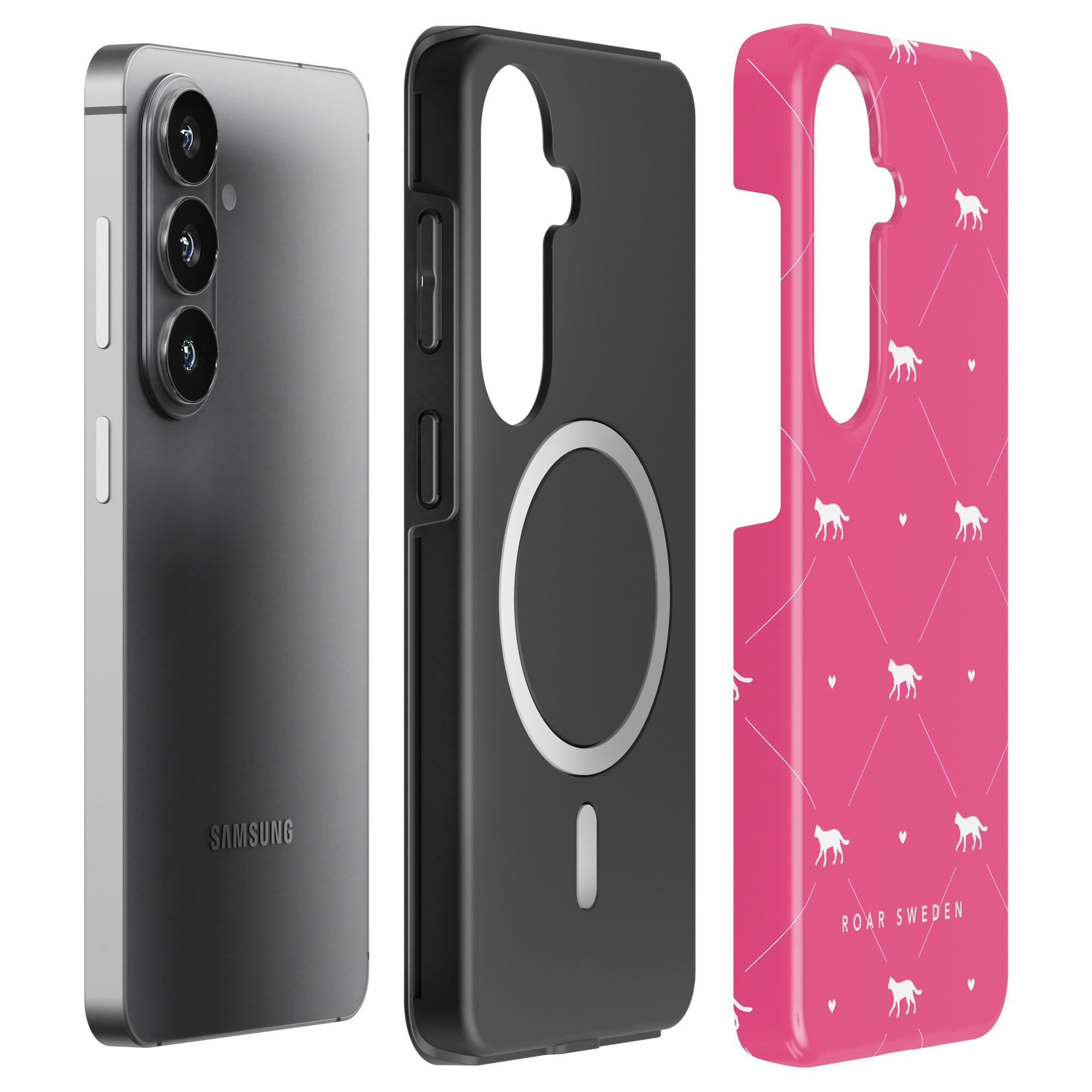 Pinkie Kitten - Magnetic Tough Phone Case - Roar Sweden