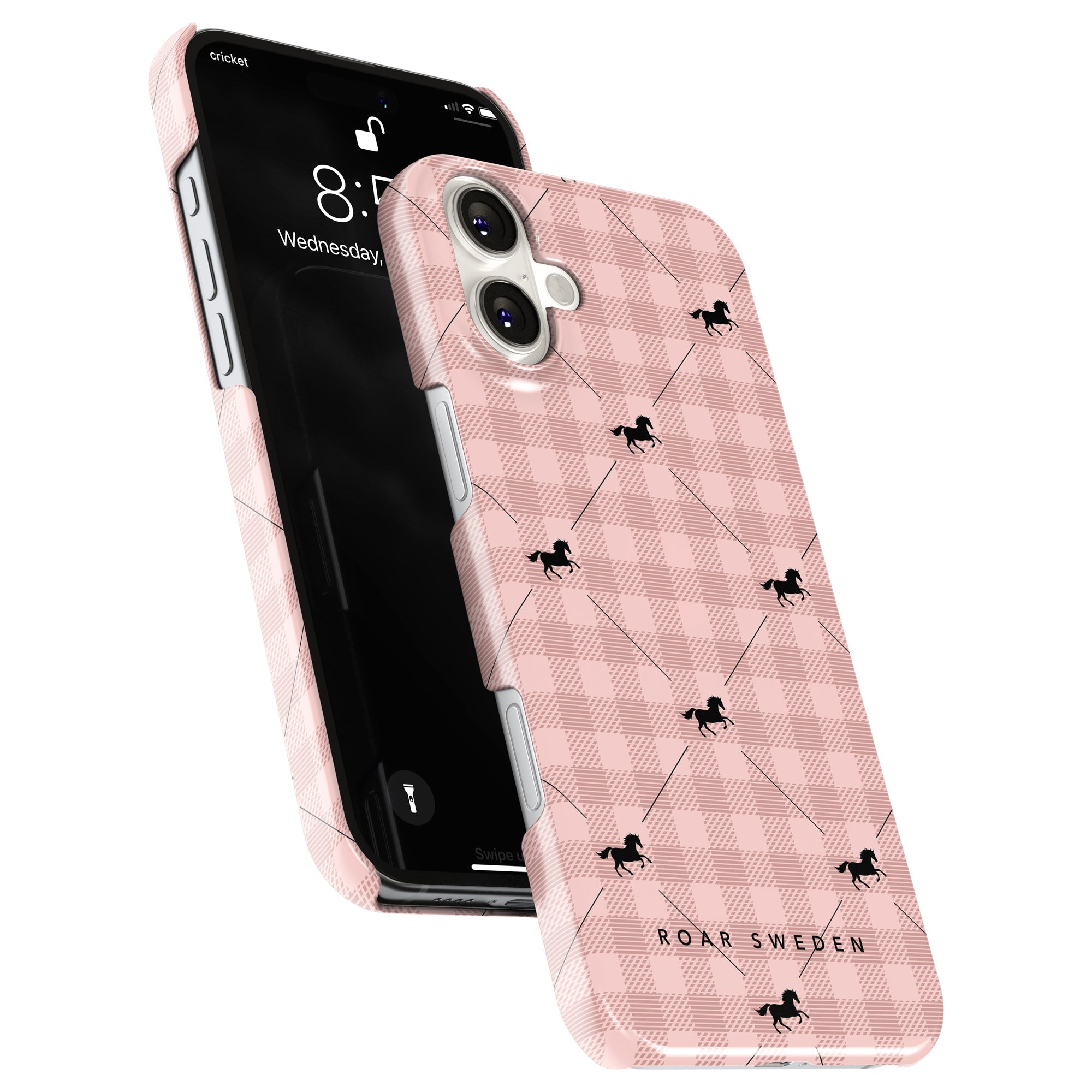 Slim mobilskal – Plaid Horse Rosy