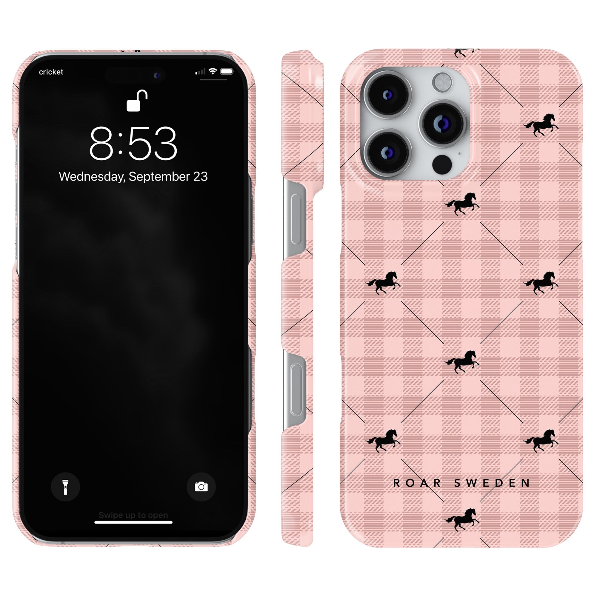 Slim mobilskal – Plaid Horse Rosy