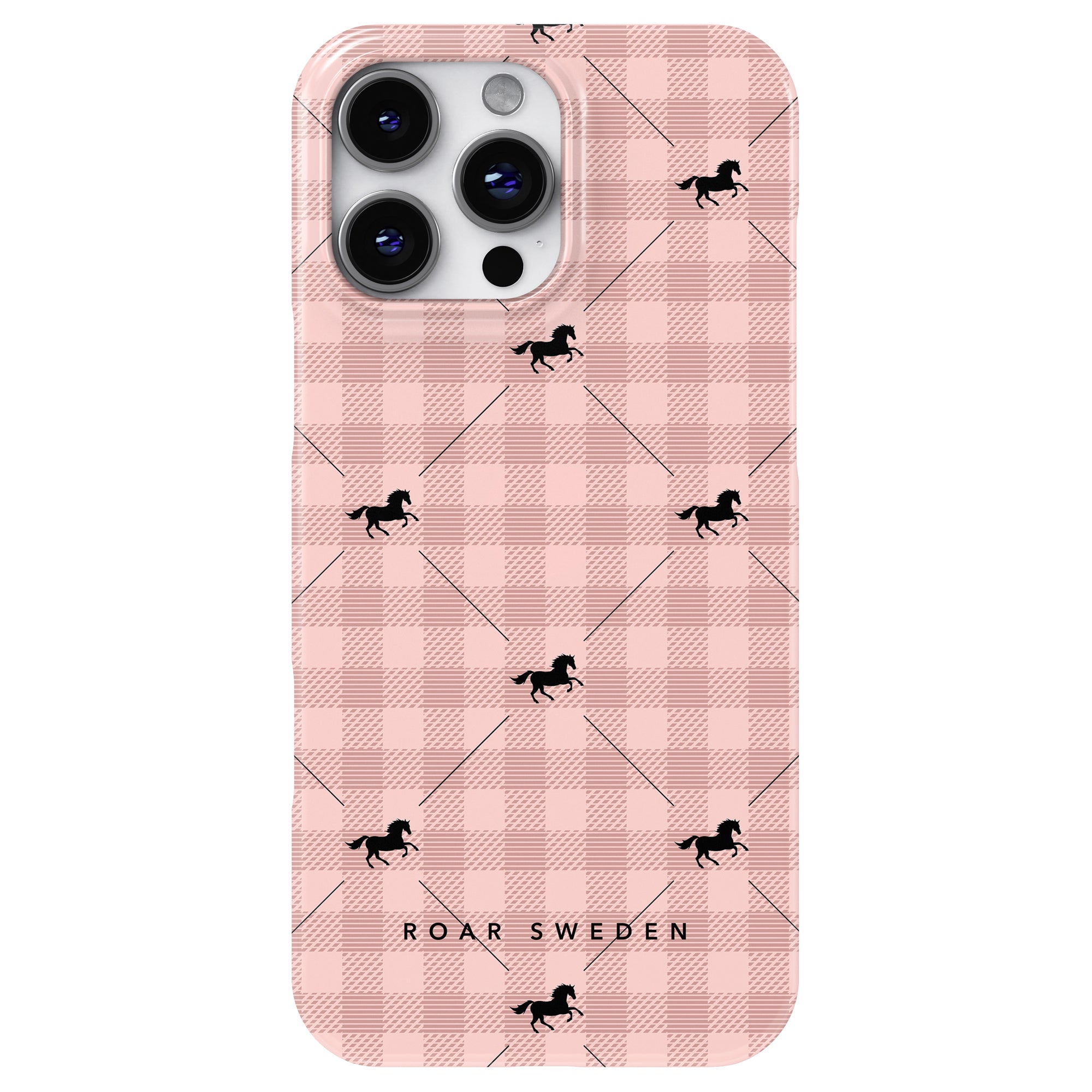 Slim mobilskal – Plaid Horse Rosy