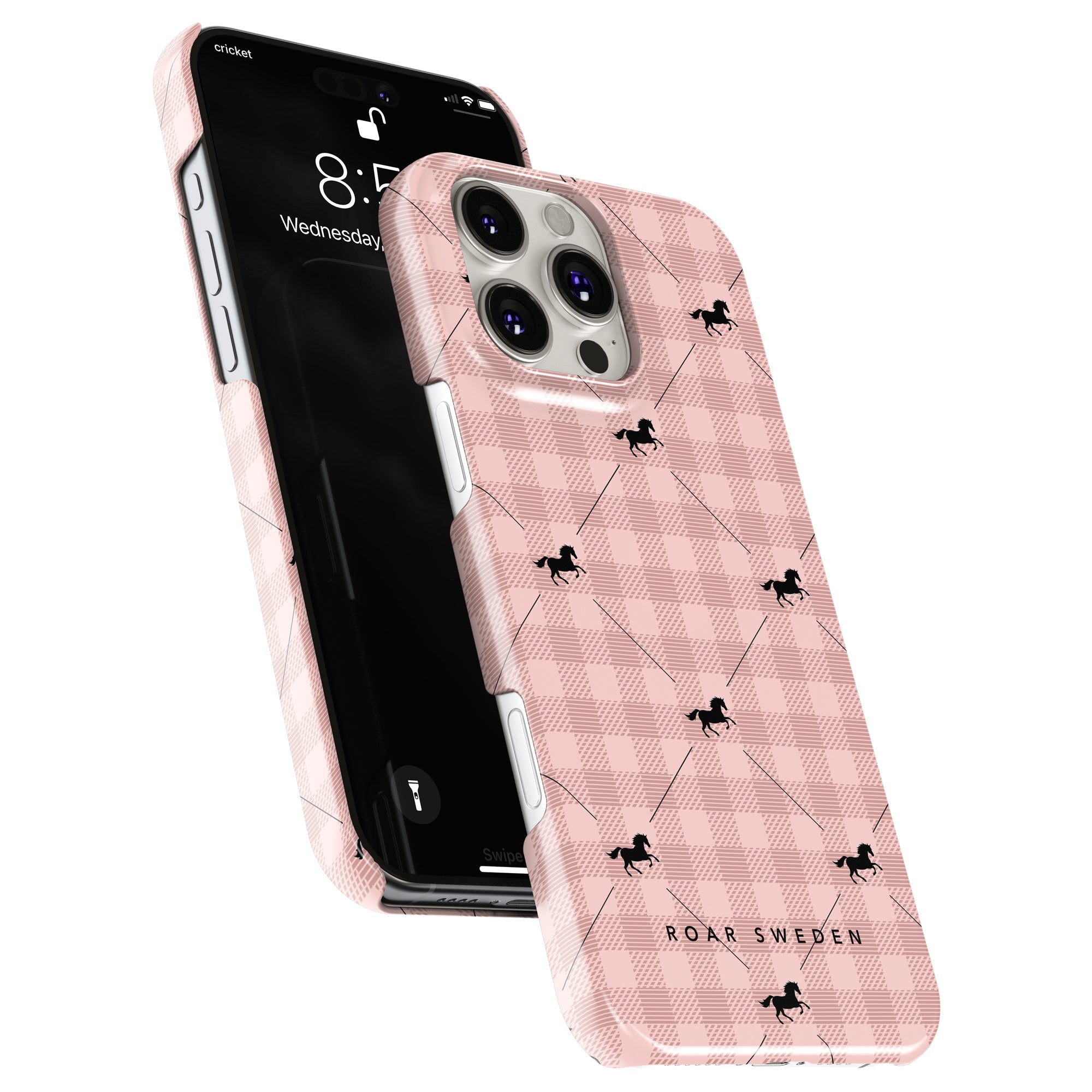Slim mobilskal – Plaid Horse Rosy