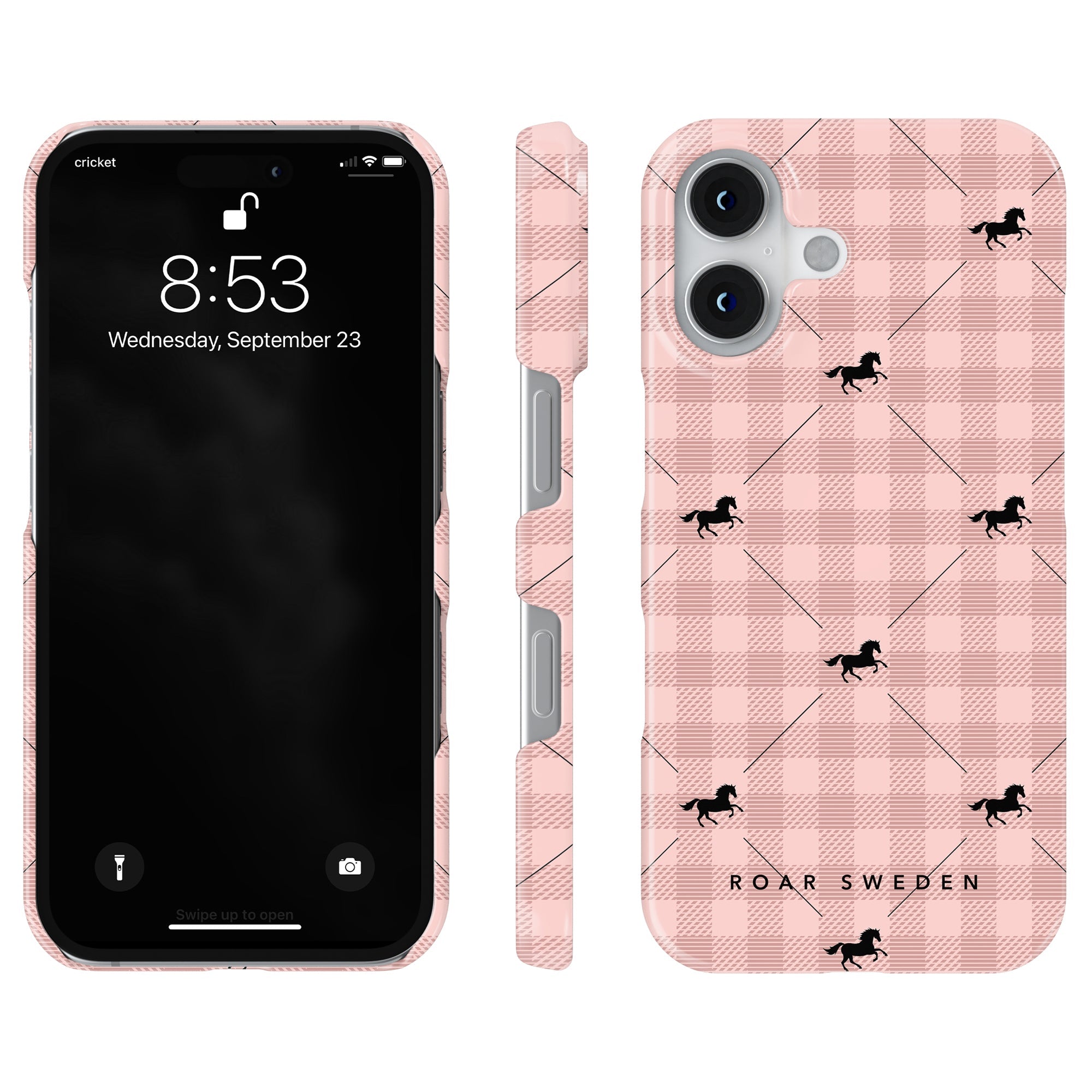 Slim mobilskal – Plaid Horse Rosy