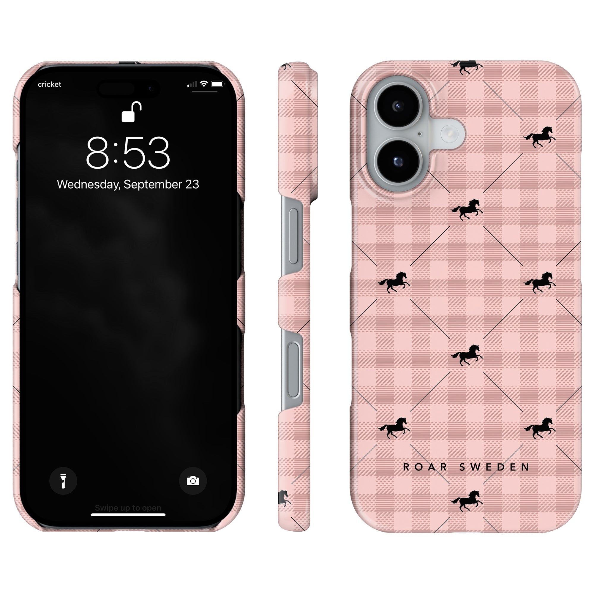 Plaid Horse Slim mobilskal – Plaid Horse Rosy