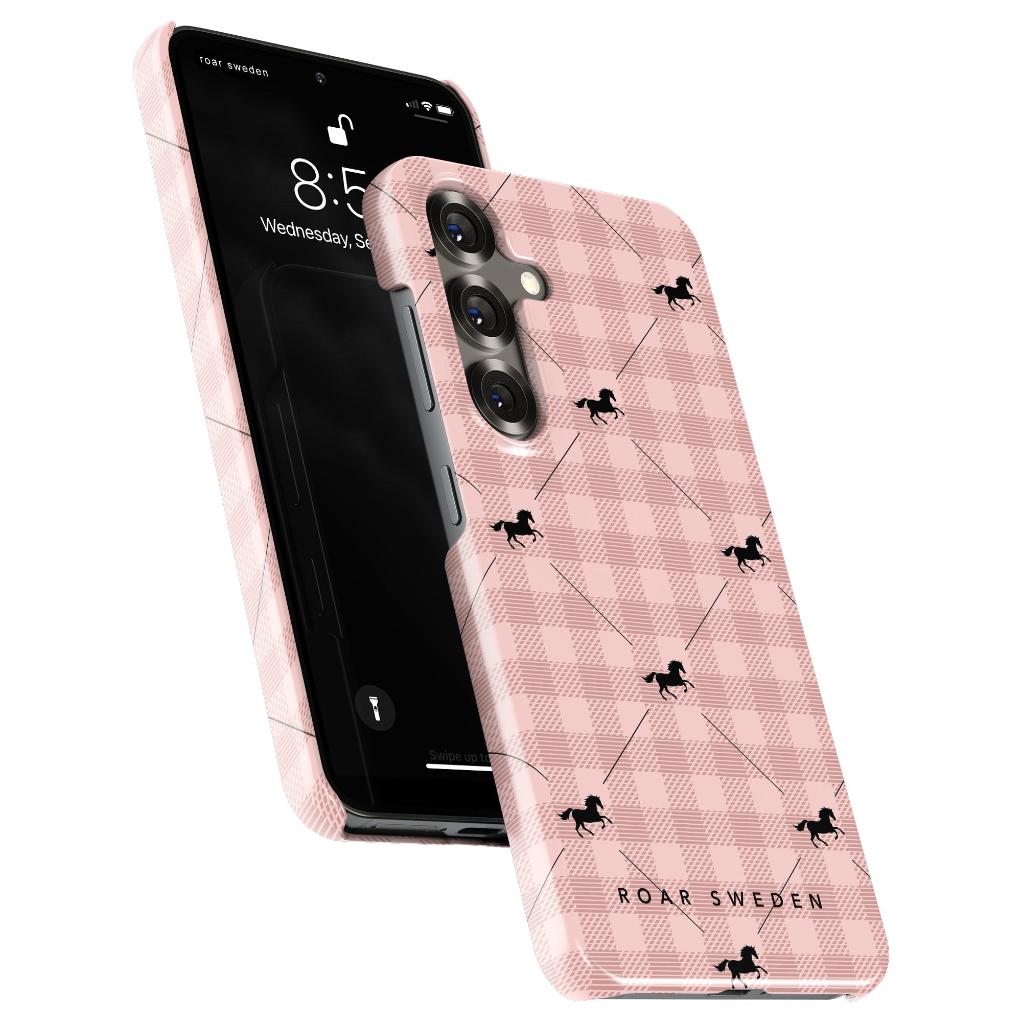 Slim mobilskal – Plaid Horse Rosy
