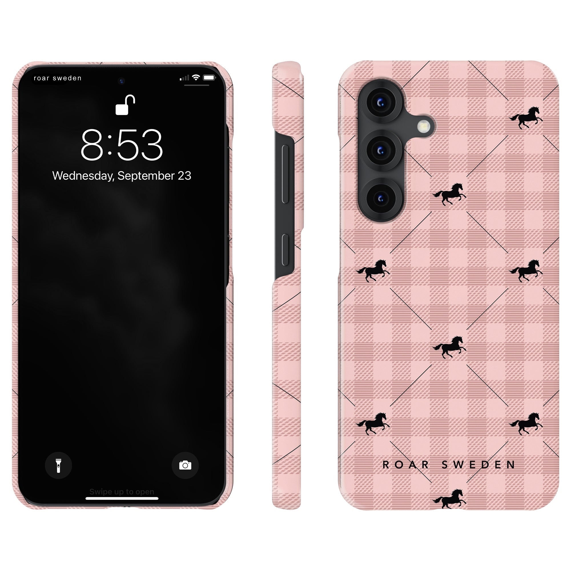 Slim mobilskal – Plaid Horse Rosy