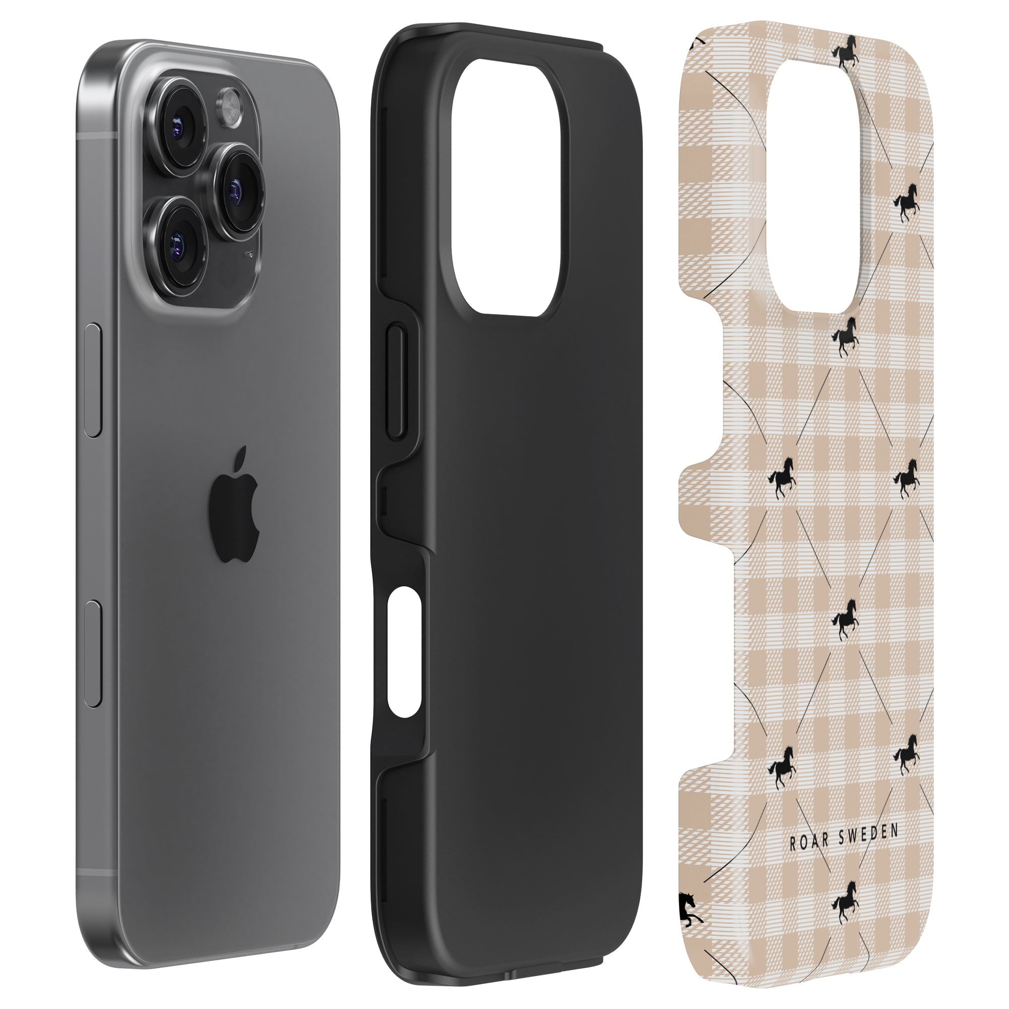 Plaid Horse Beige - Tough Case